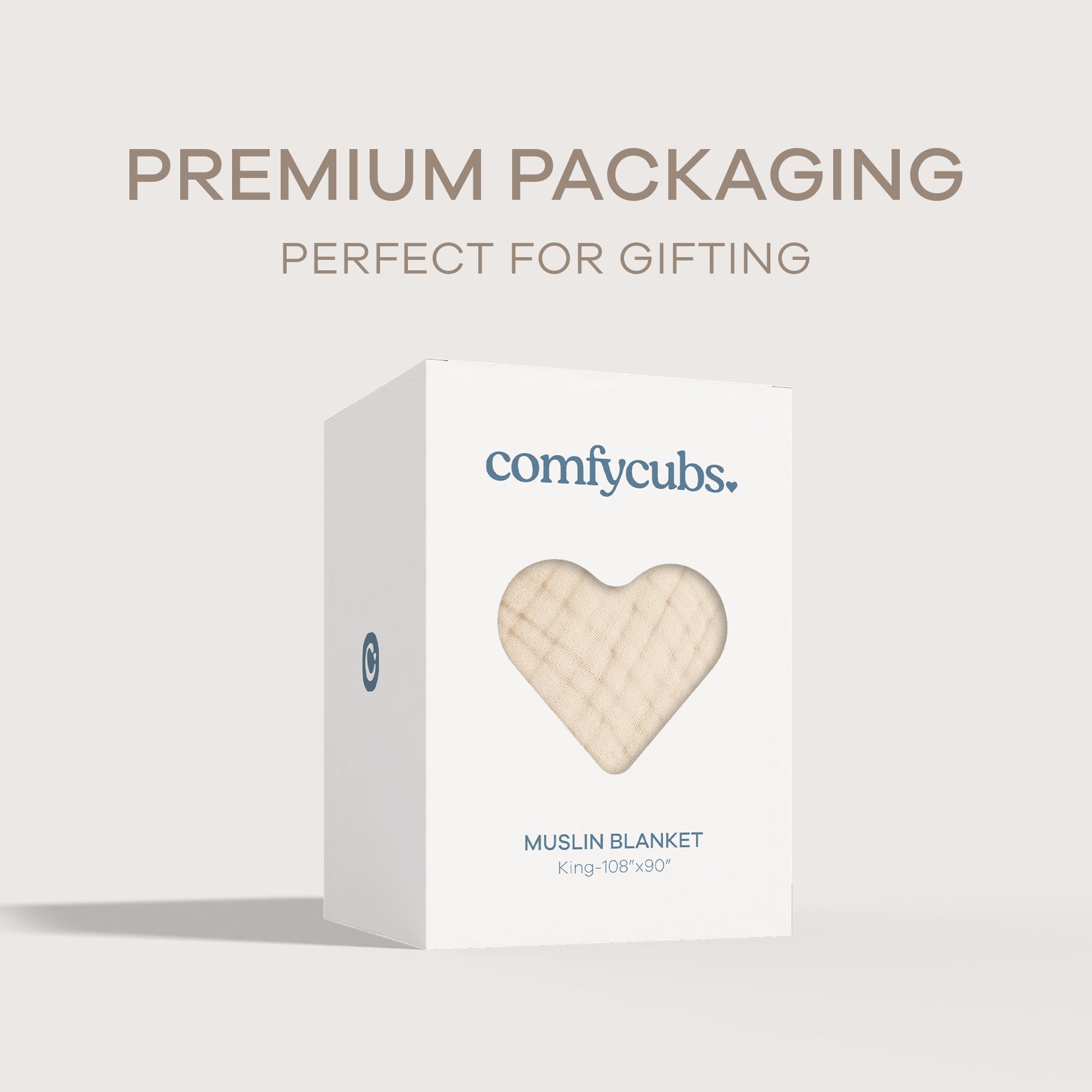 Adult Muslin Blanket in Sand