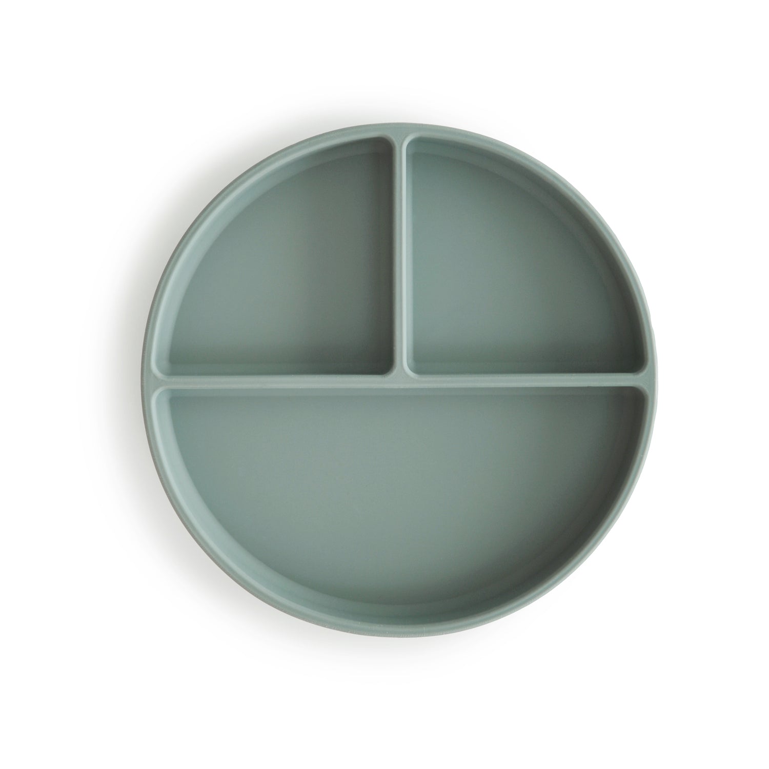 Silicone Suction Plate silicone tableware Mushie Cambridge Blue