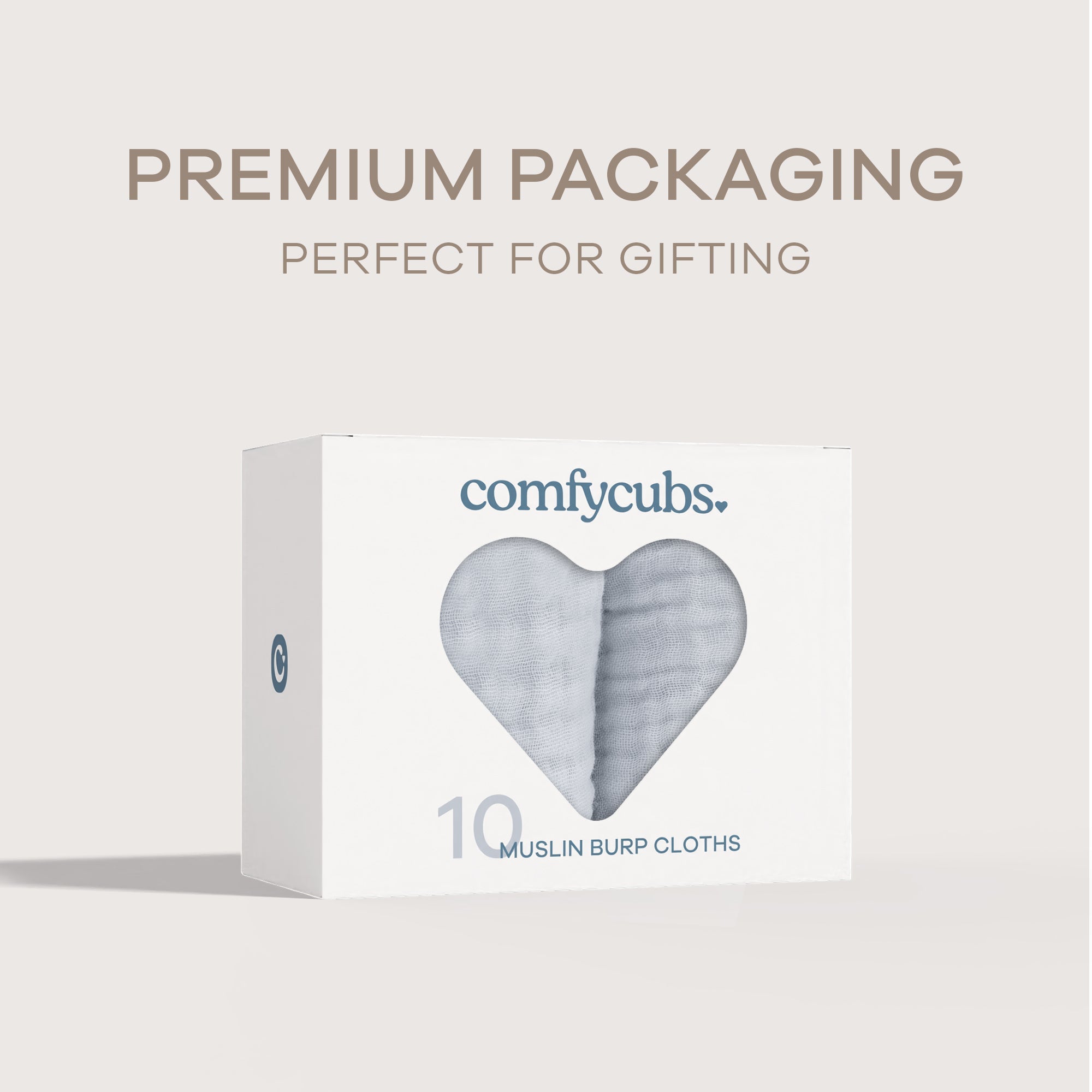 Muslin Burp Cloths in Slate