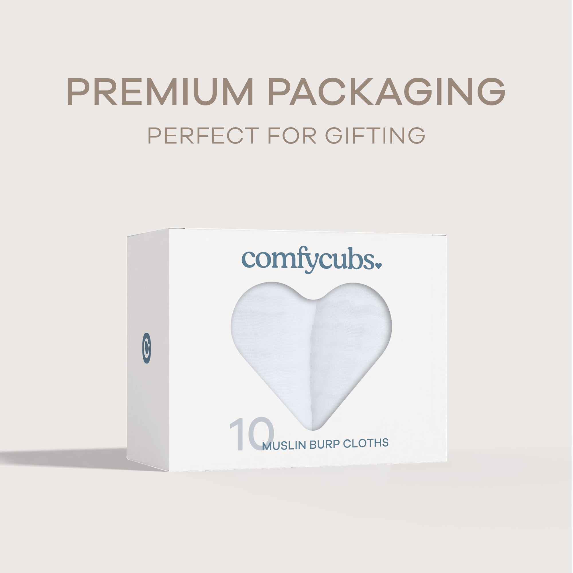 Muslin Burp Cloths in White