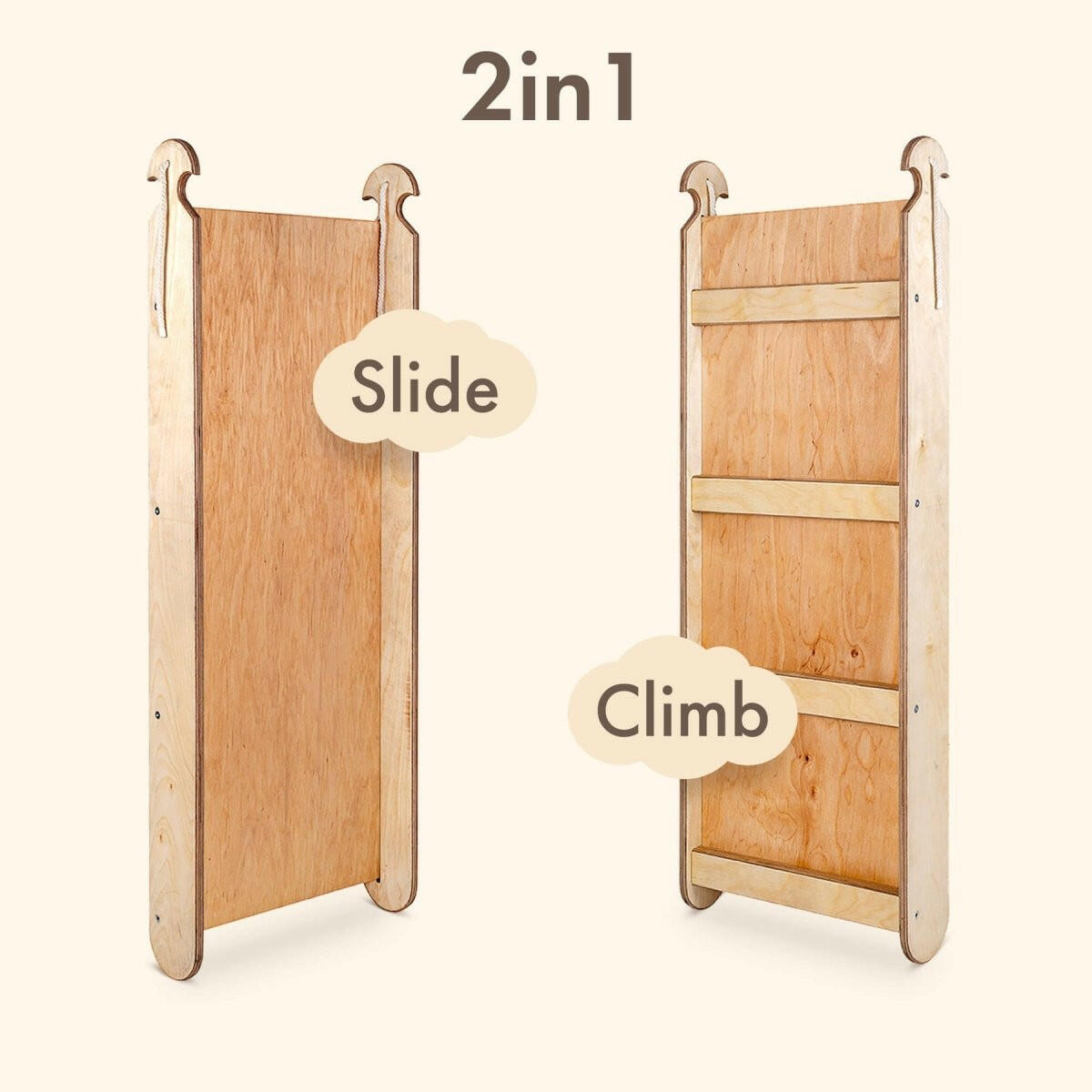 6in1 Montessori Climbing Frame Set: Triangle Ladder + Arch/Rocker + Slide/Ramp + Net + Cushion + Art Addition 6in1 Playsets Goodevas