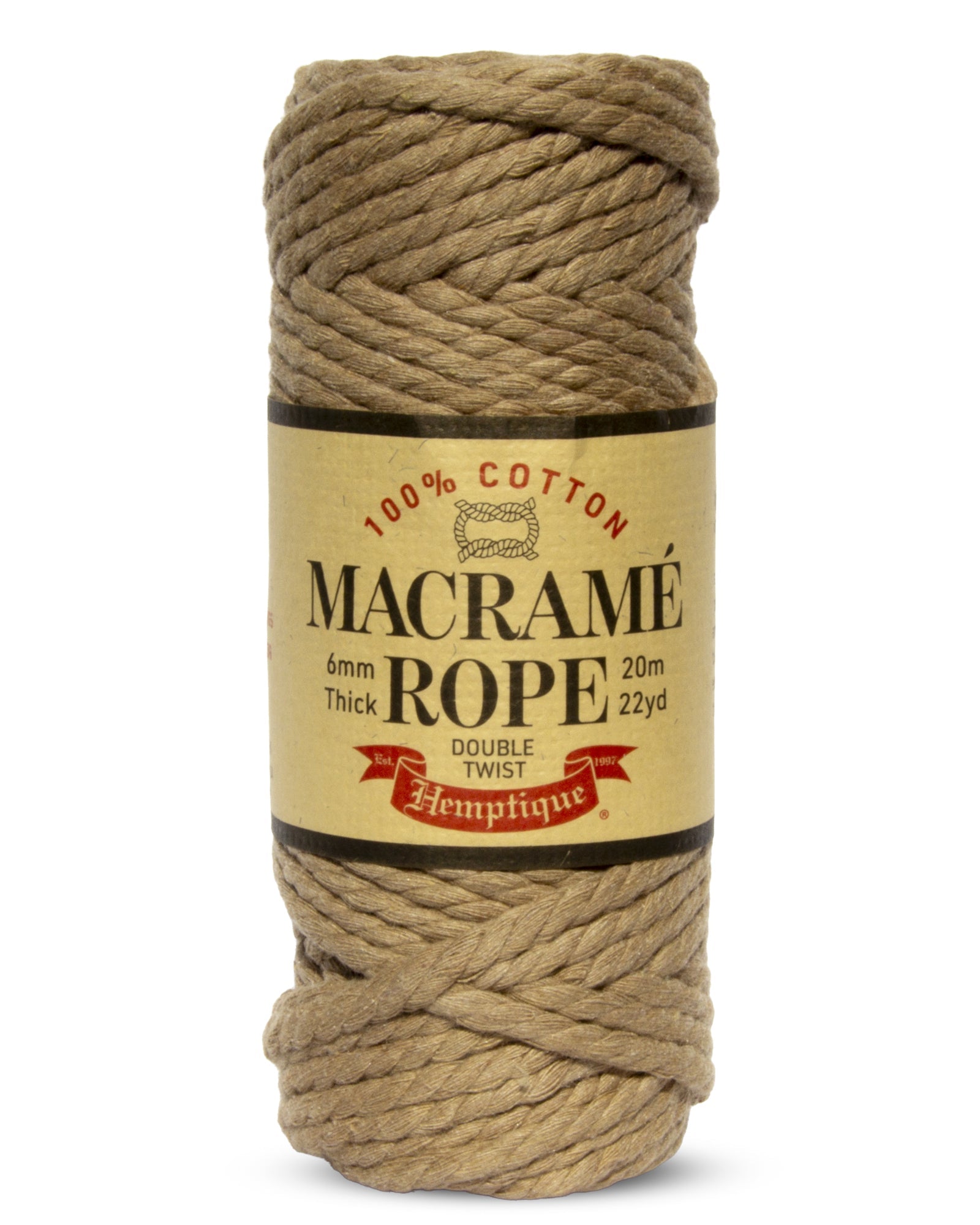 Double Twist Egyptian Cotton Macramé Rope