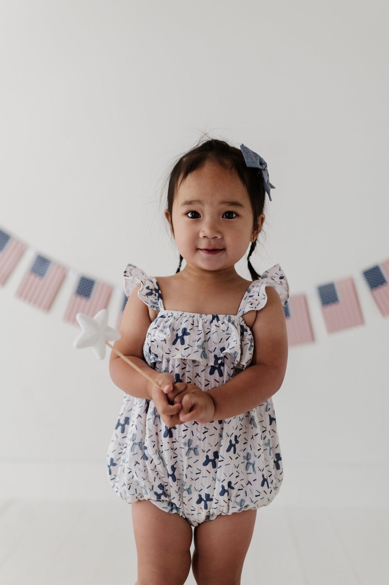 Baby Girl Gauze Bubble Romper