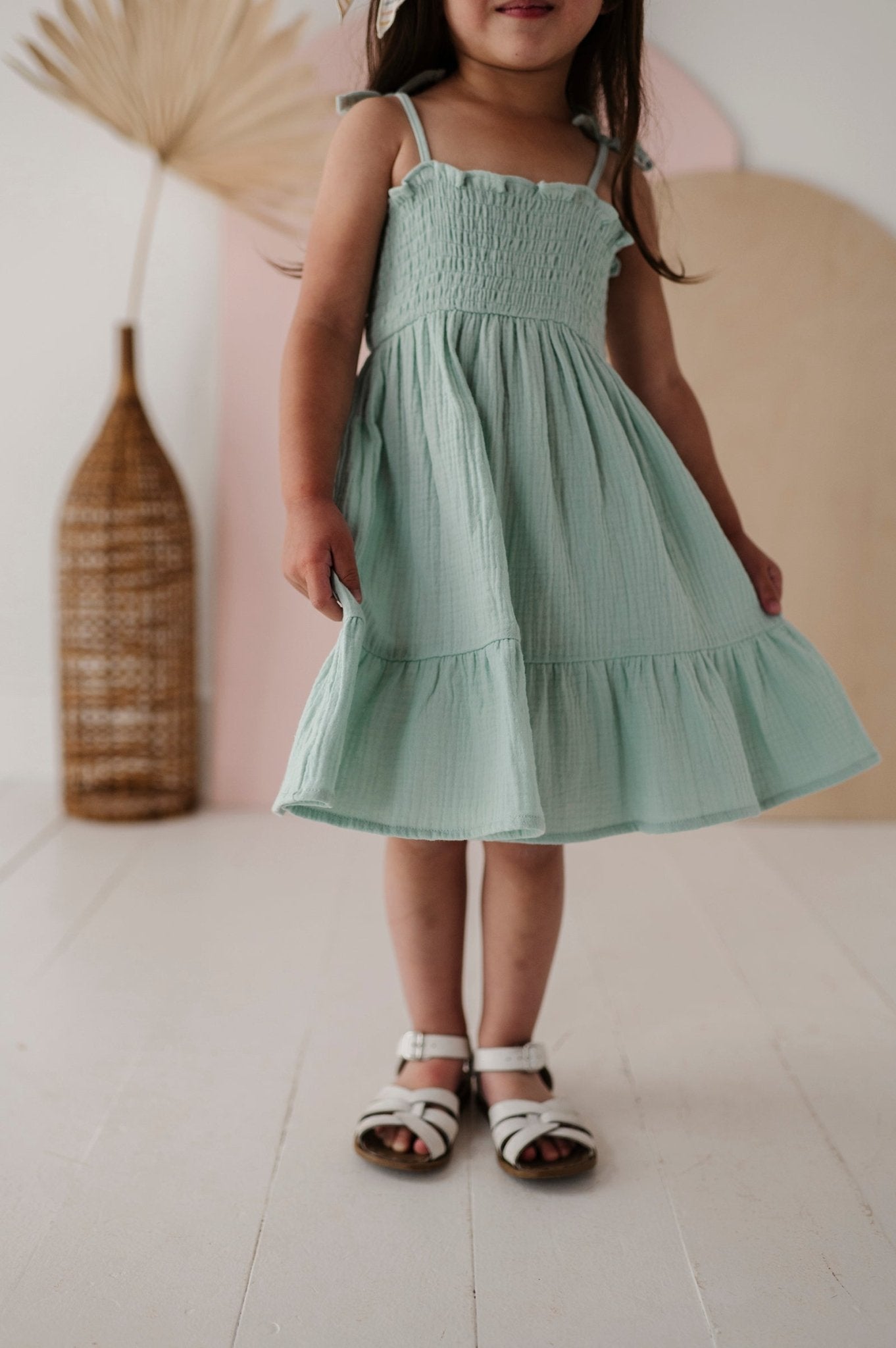 Girl's Tiered Mini Dress