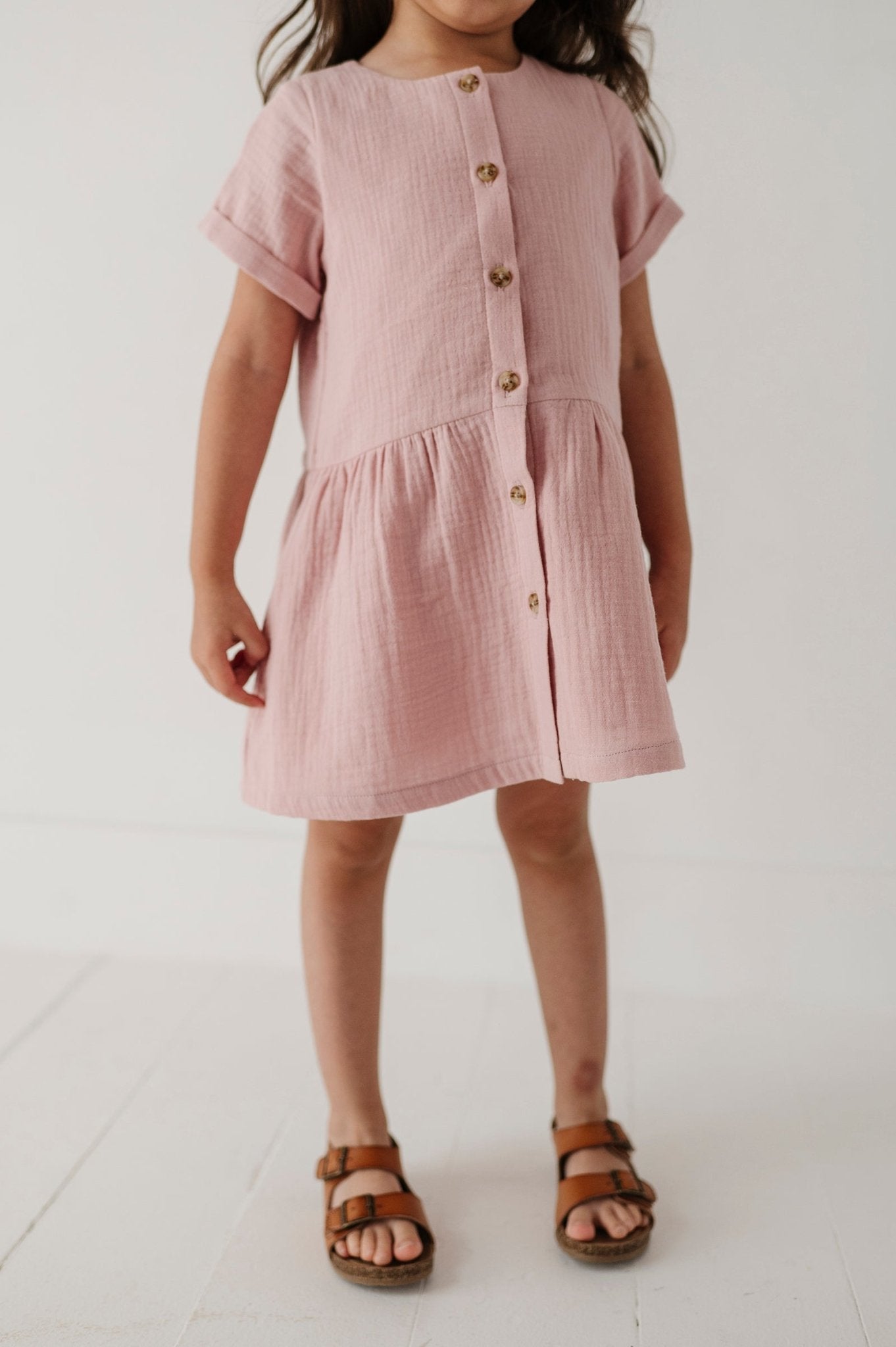 Gauze Button Dress