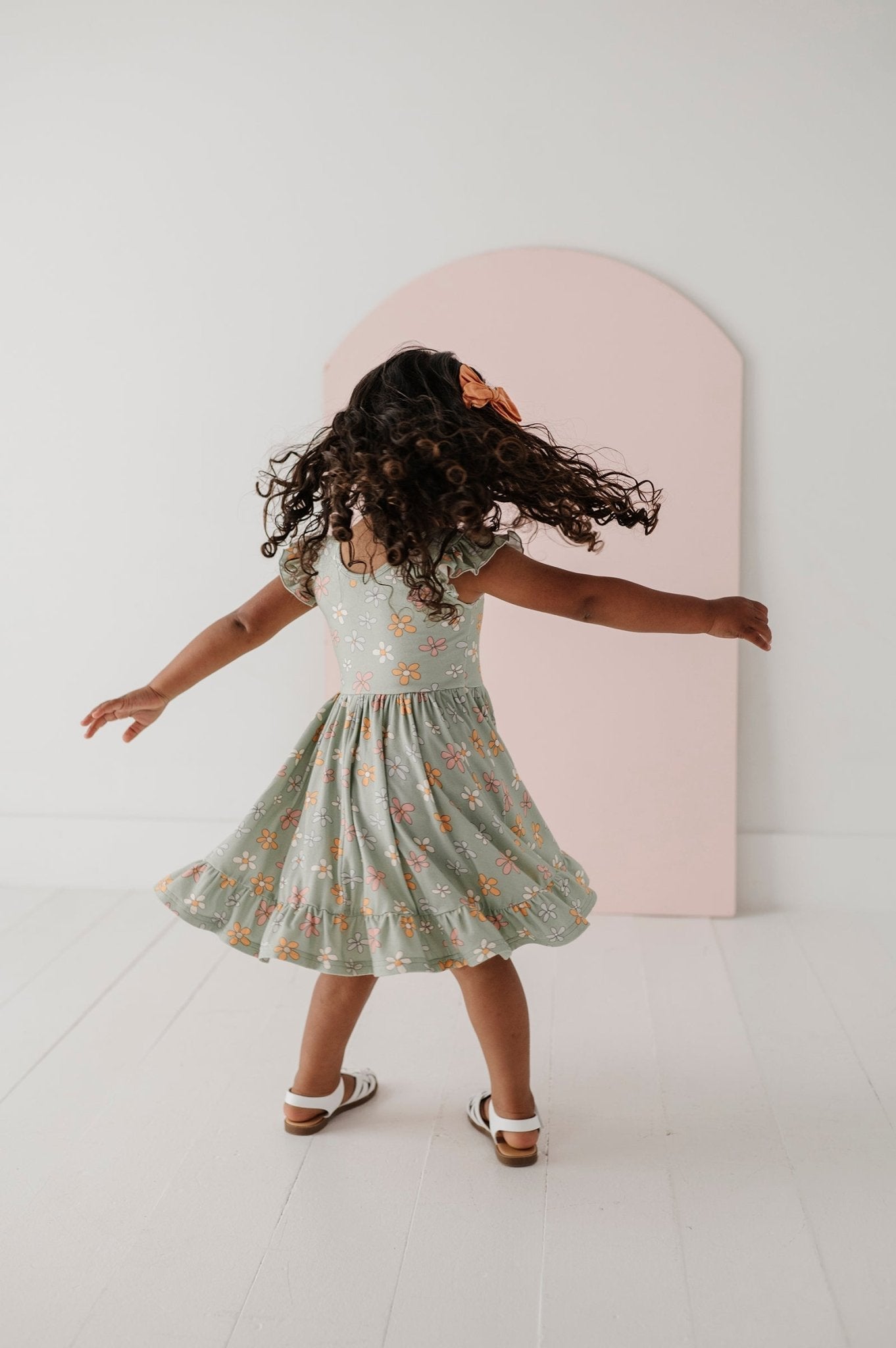 Girl's Sleeveless Twirl Dress
