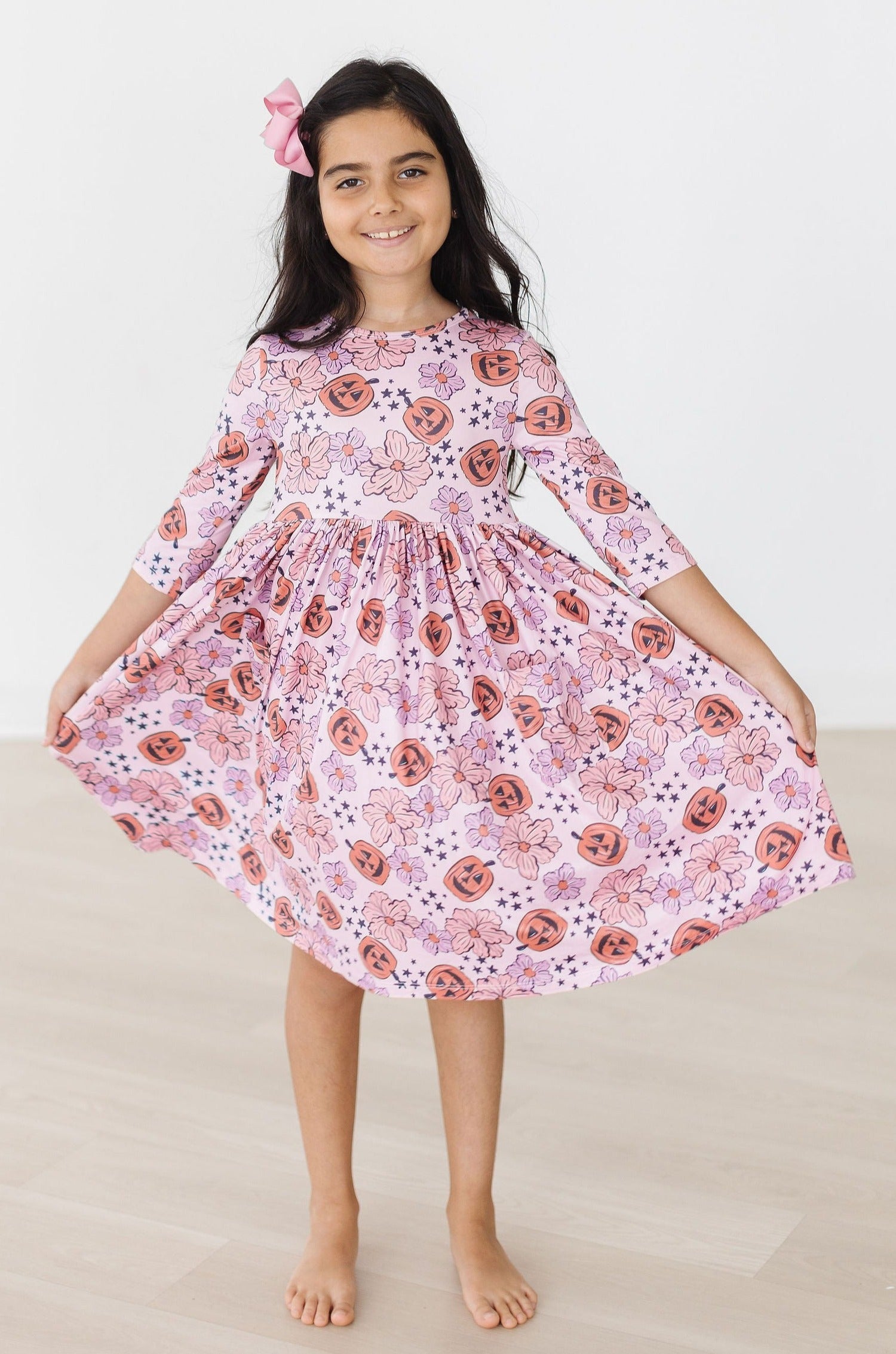 SALE Here for the Candy 3/4 Sleeve Pocket Twirl Dress