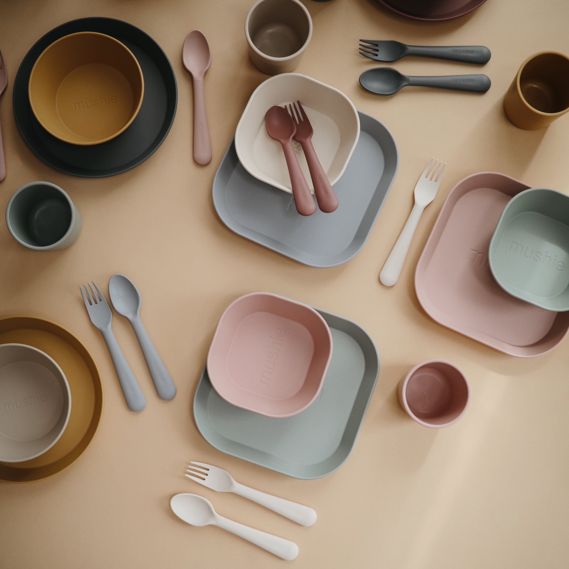 Round Dinnerware Bowl, Set of 2 Dinnerware Mushie