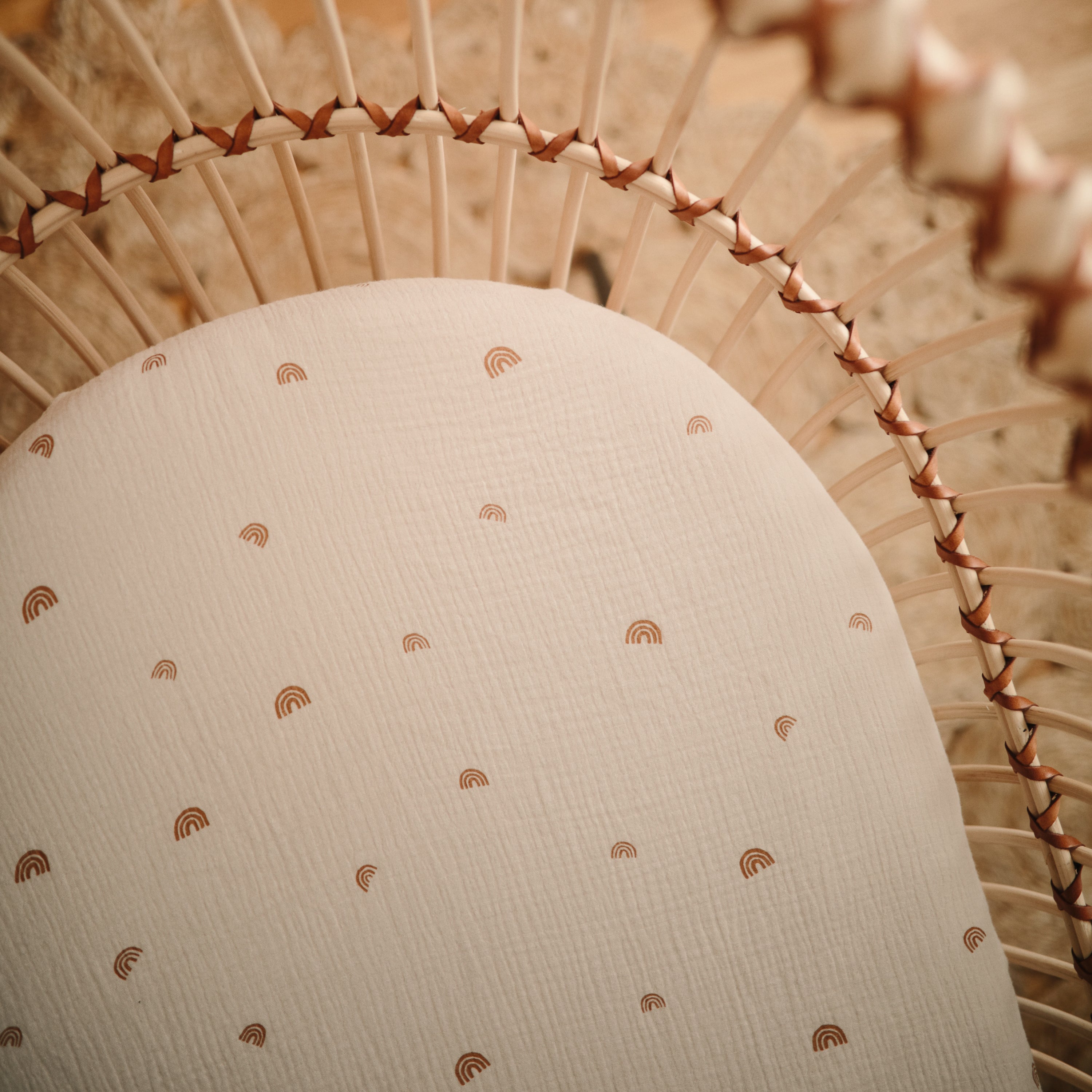 Extra Soft Bassinet Muslin Crib Sheet crib sheets Mushie