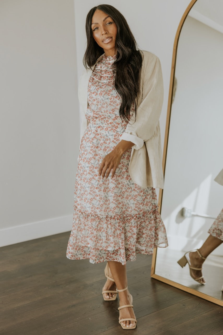 SALT Cressida Floral Ruffle Skirt