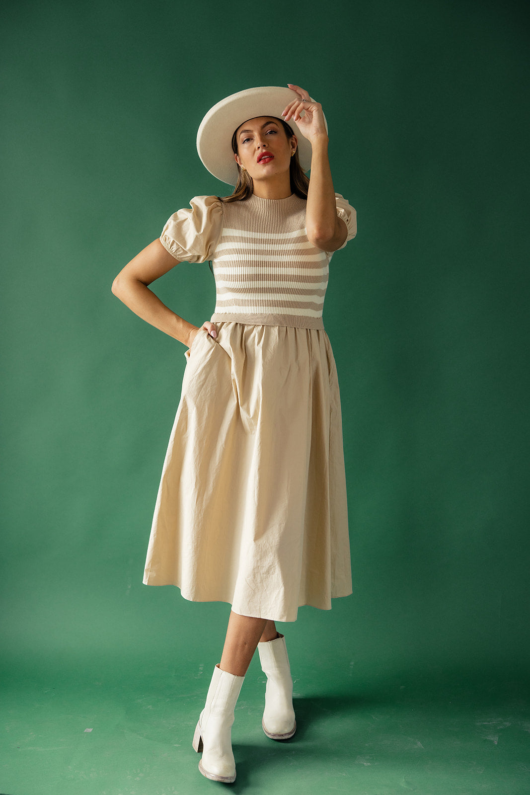 All My Loving Puff Sleeve Dress