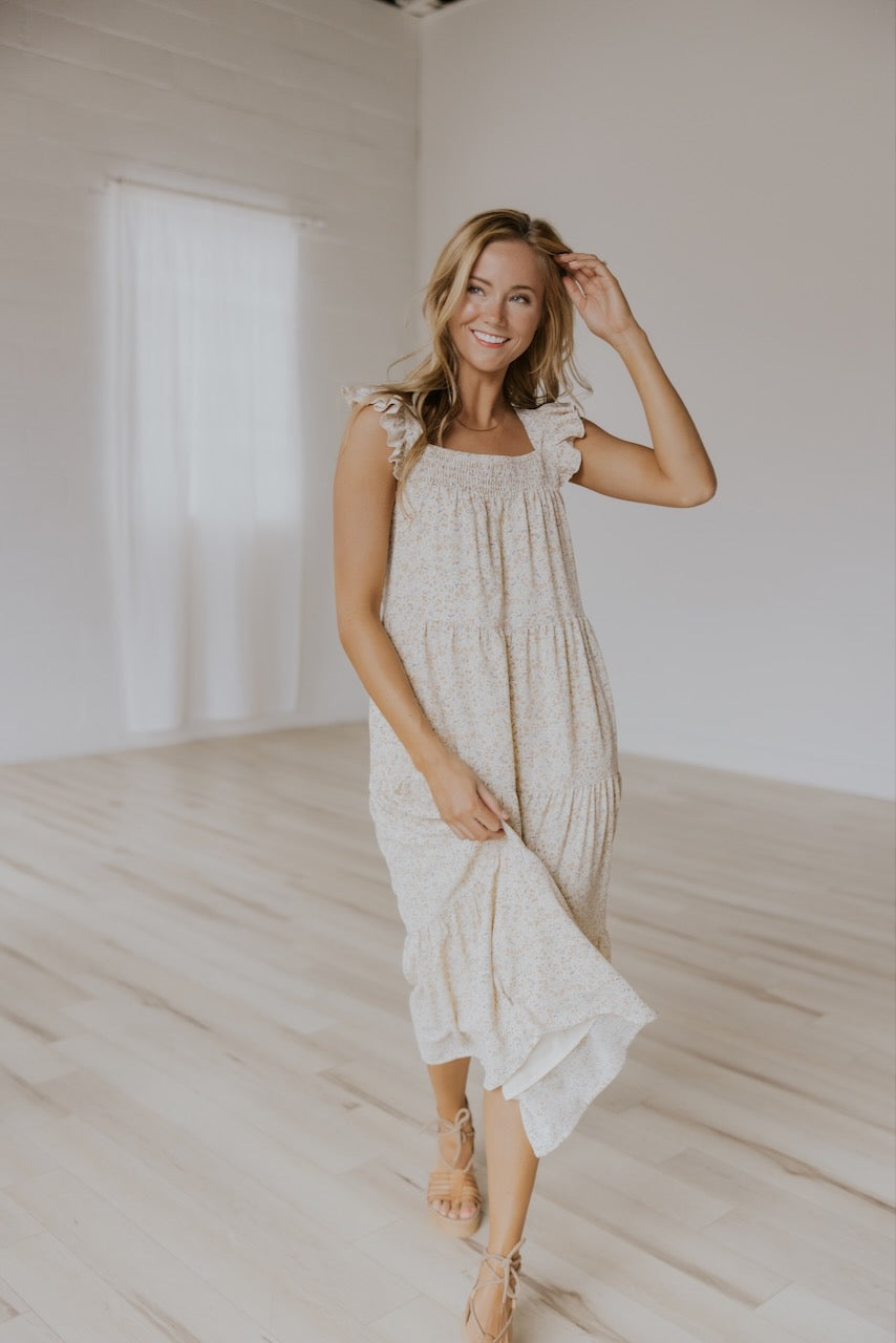 Bloom Where Planted Tiered Dress