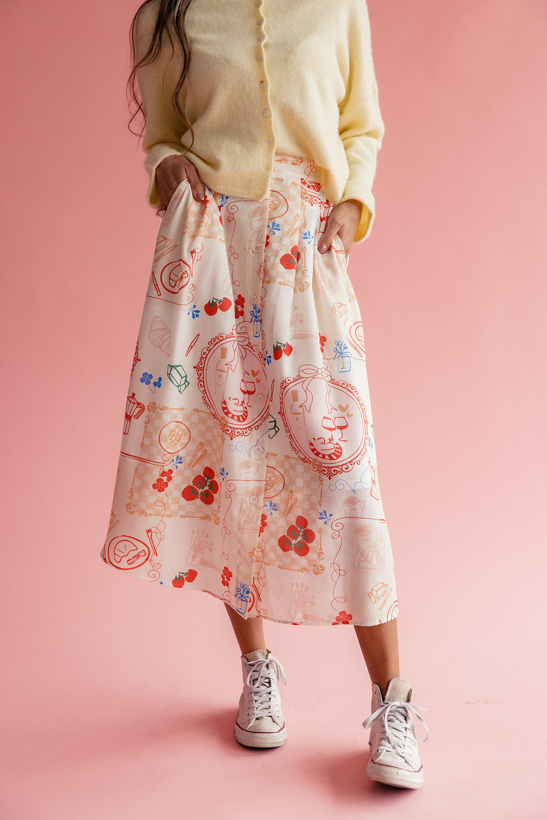 C’est La Vie Printed Skirt