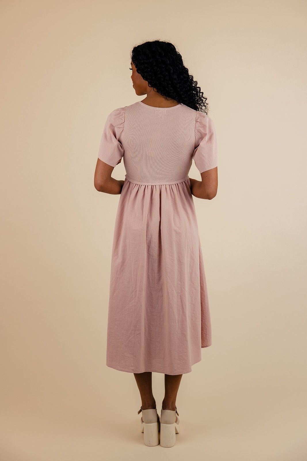 Shauna Flutter Sleeve Dress