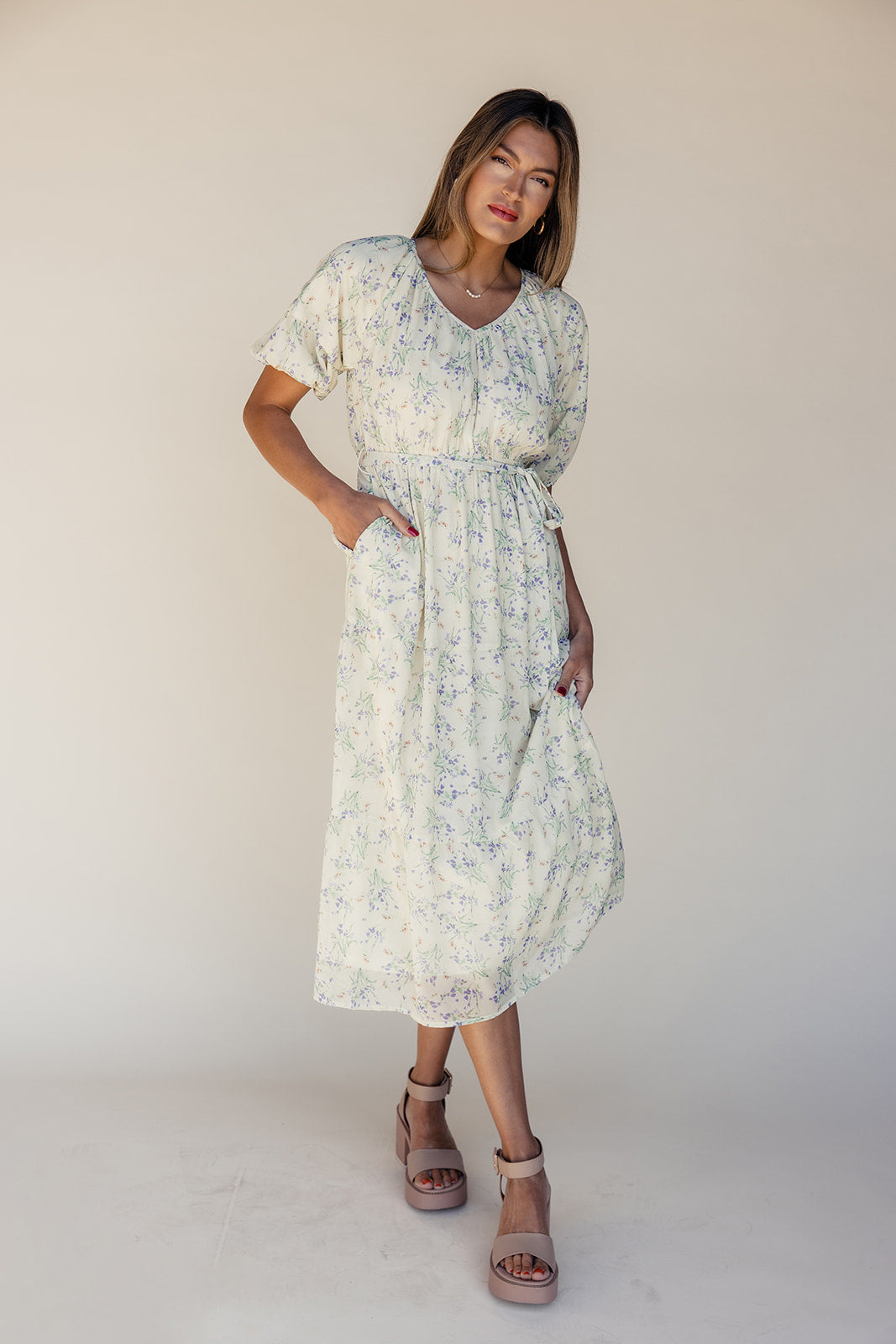 Diane Floral Tie Dress