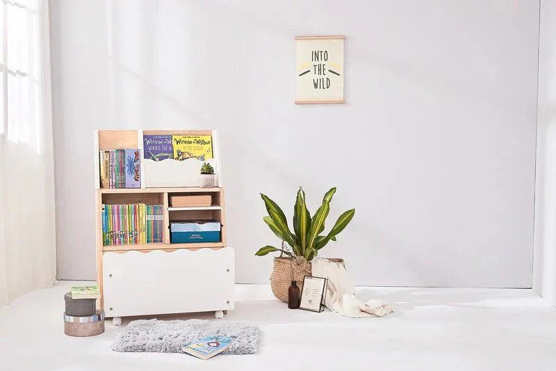 Calla D Desk Bookshelf - Compact Hardwood Organizer for Clutter MesaSilla USA