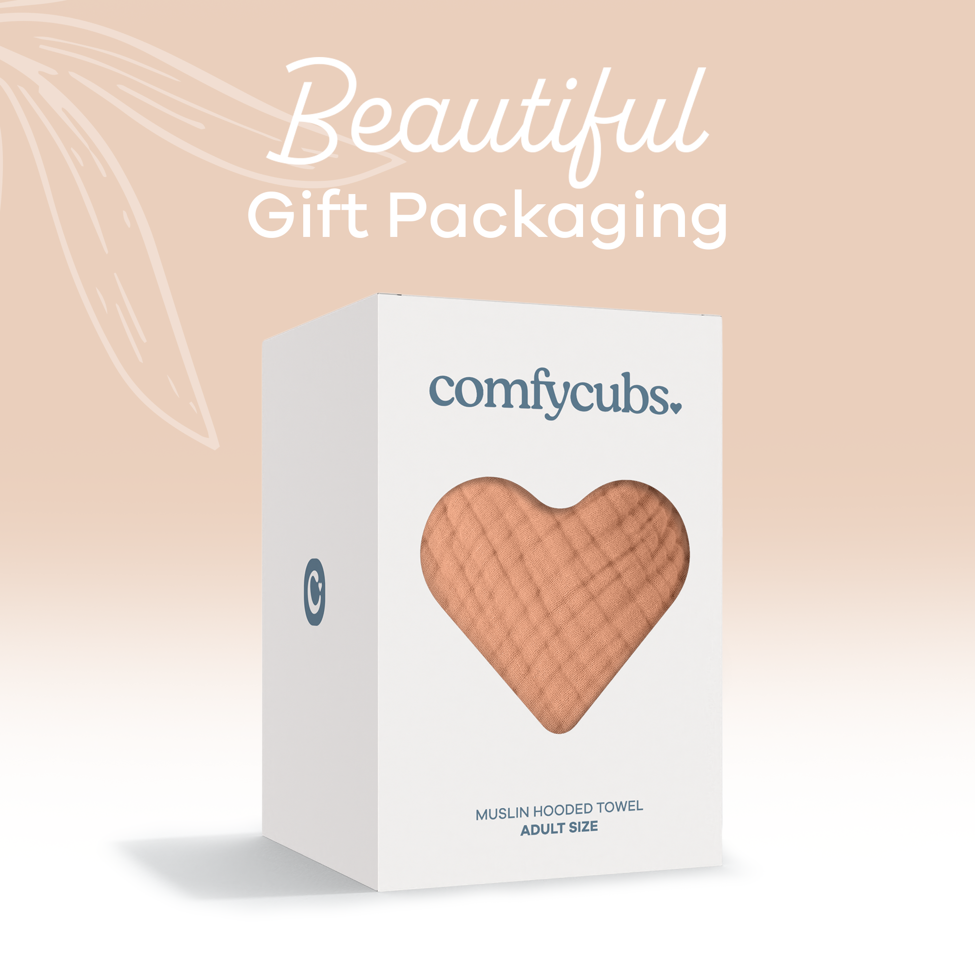 Adult Muslin Hooded Towel