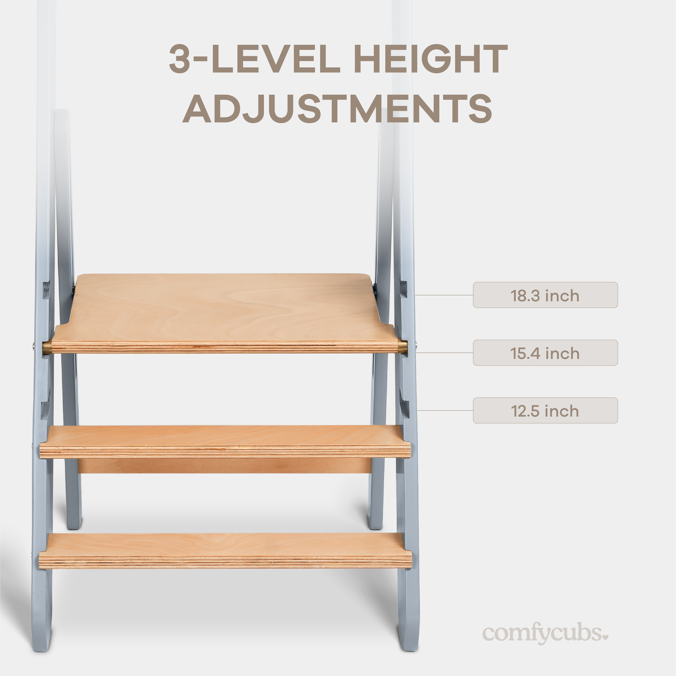 Kids Step Stool for Ages 3+ in Pacific Blue