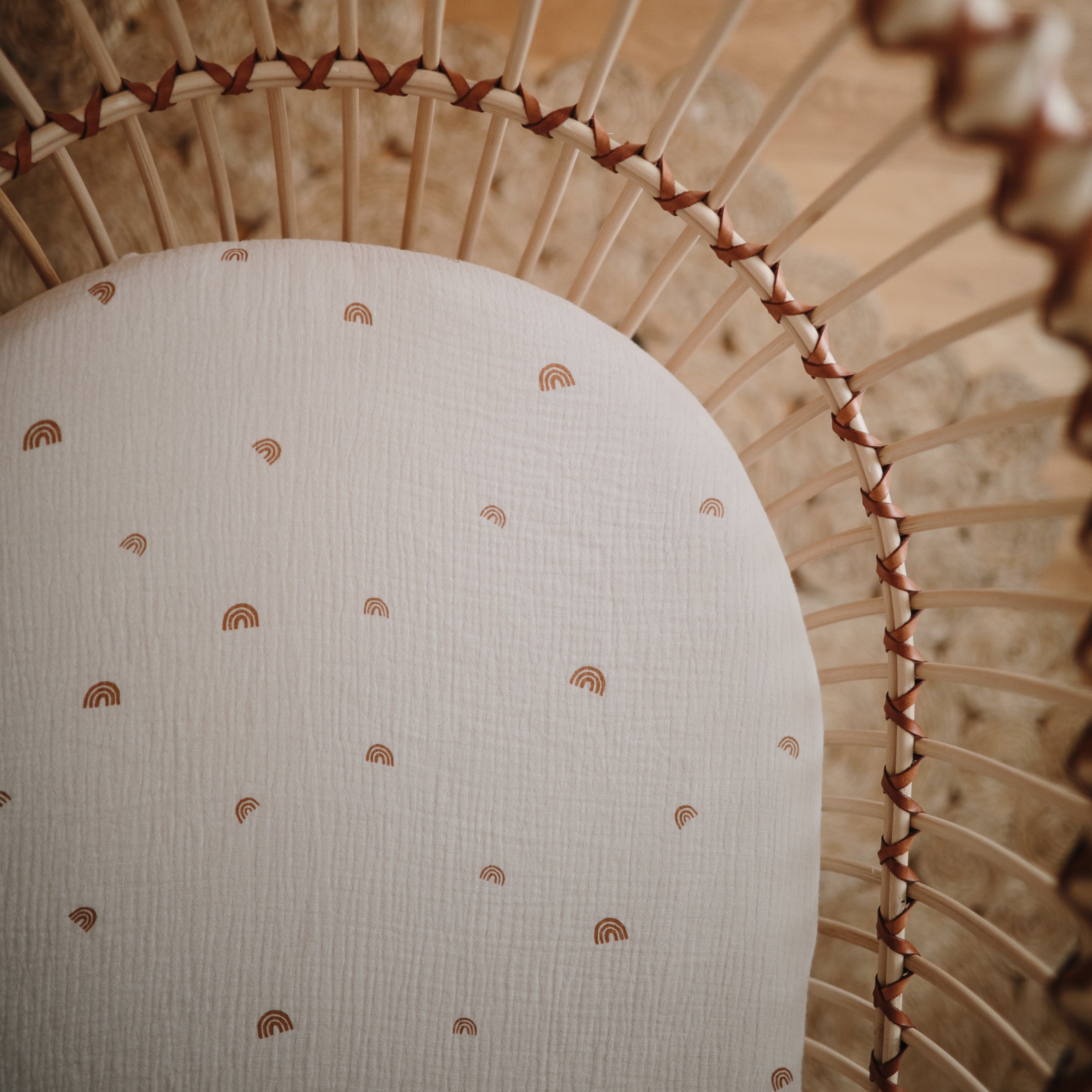 Mini Muslin Crib Sheet mini crib sheet Mushie