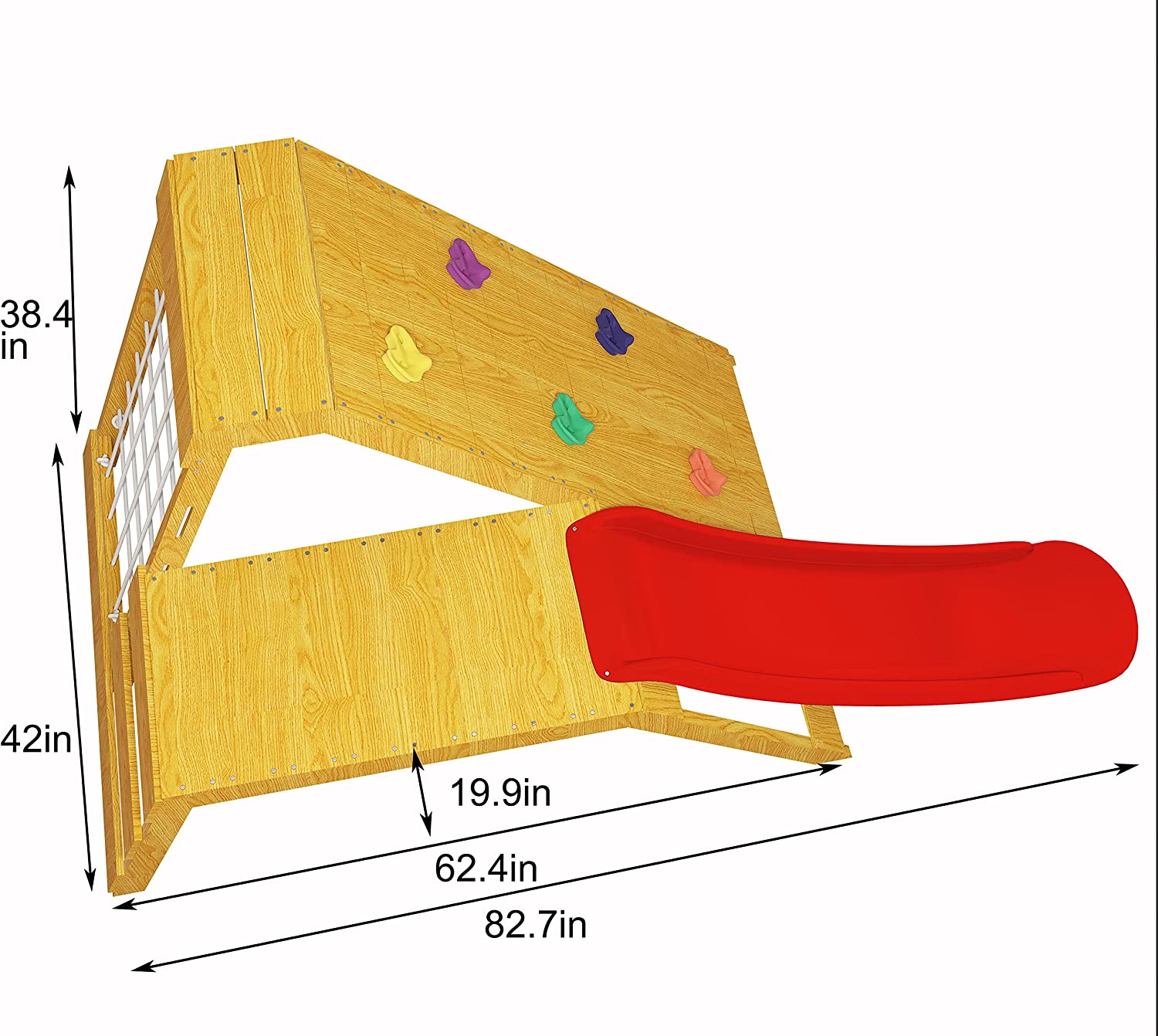 Palm - 5-in-1 Outdoor and Indoor Playground Playset Outdoor Avenlur.com