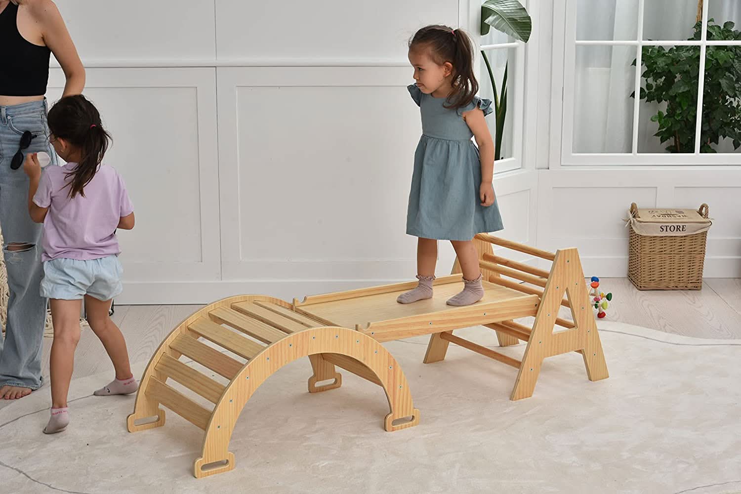 Maple | Beginner Pikler Triangle & Rocker