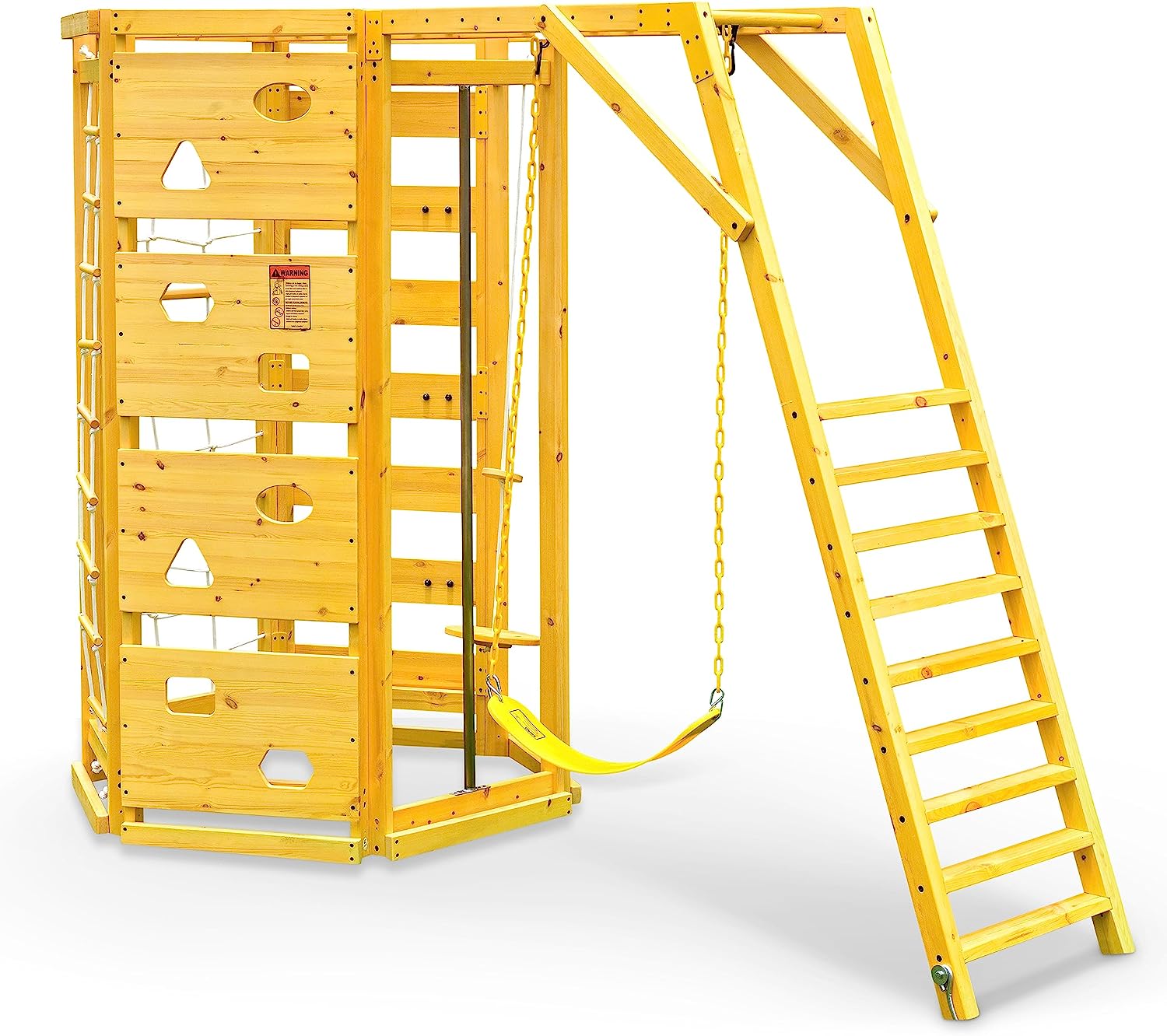 Hawthorn - Outdoor Climber with Monkey Bars, Swing, and Octagon Climber Playset Outdoor Avenlur.com