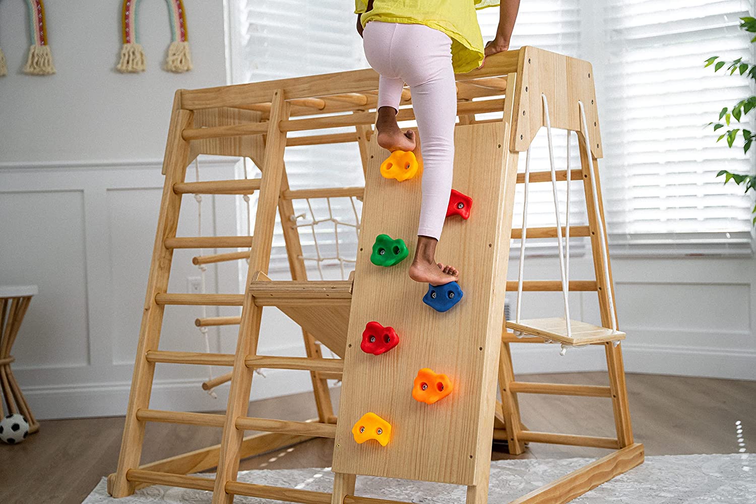 Magnolia - Real Wood 7-in-1 Playset Indoor Avenlur.com