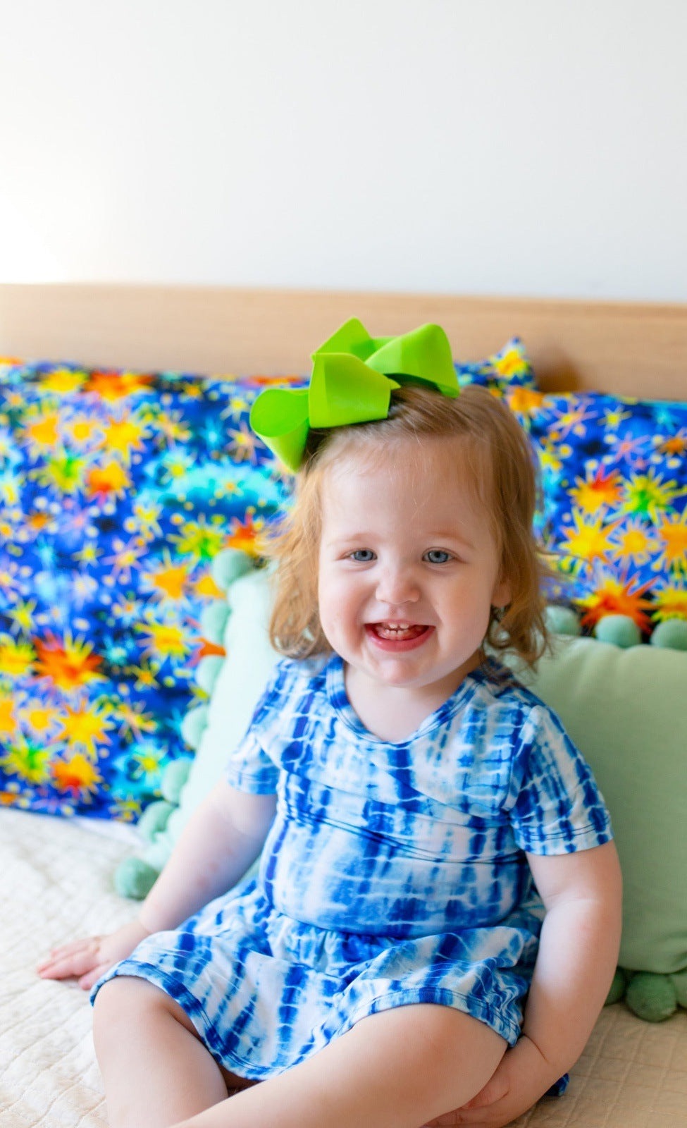 Shibori Short Sleeve Leotard Dress