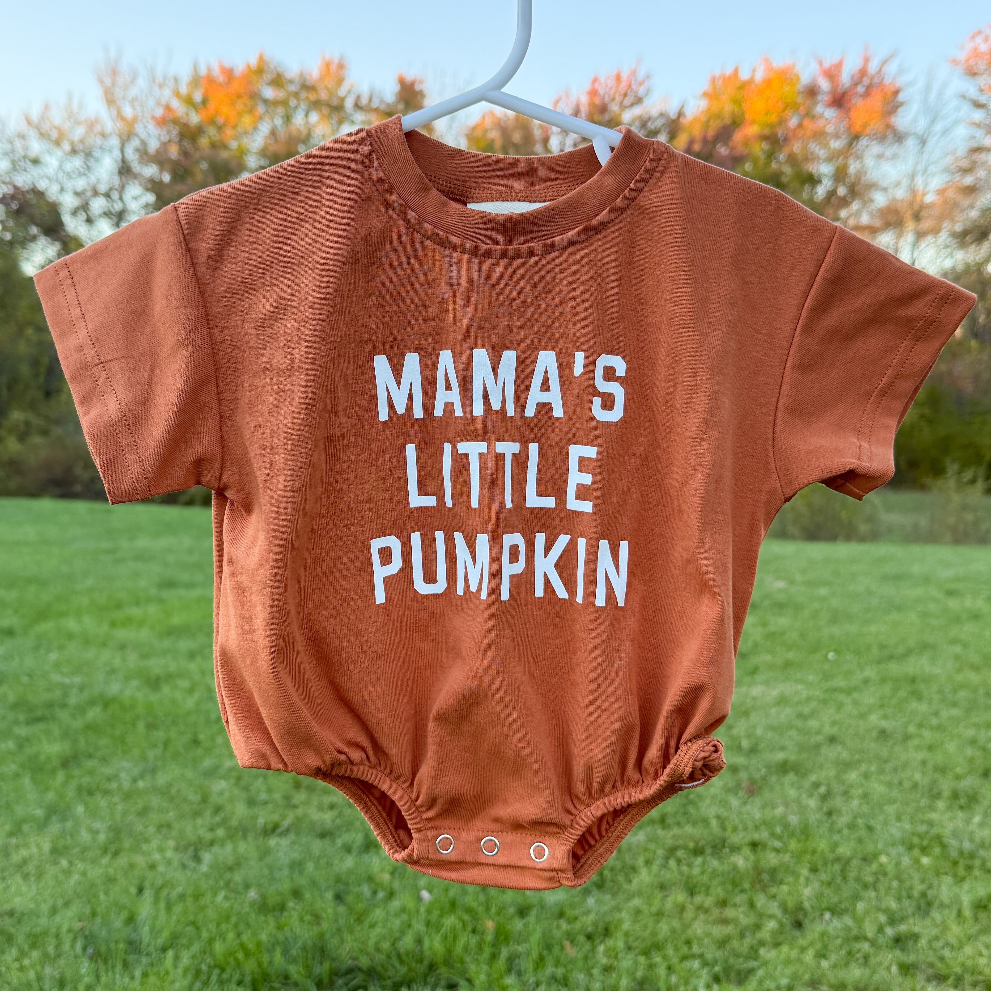 Mama’s Little Pumpkin T-Shirt Bubble Romper