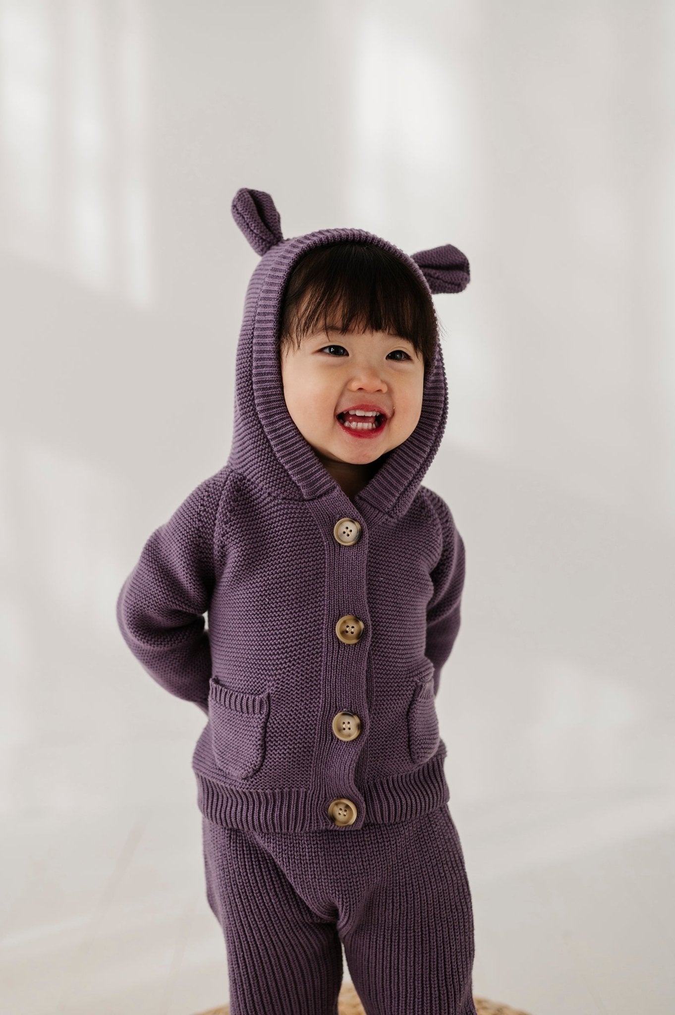Baby Girl Knit Hoodie