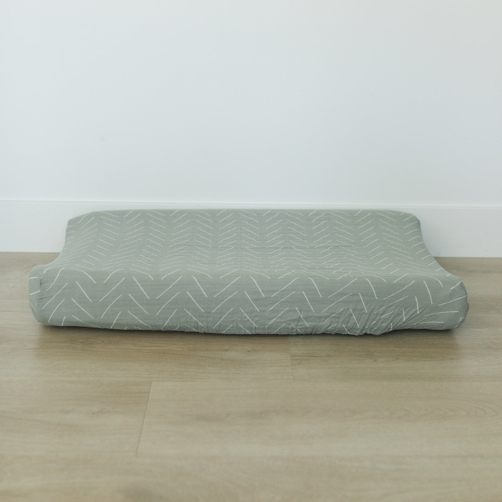 Desert Sage Muslin Changing Pad Cover Mebie Baby