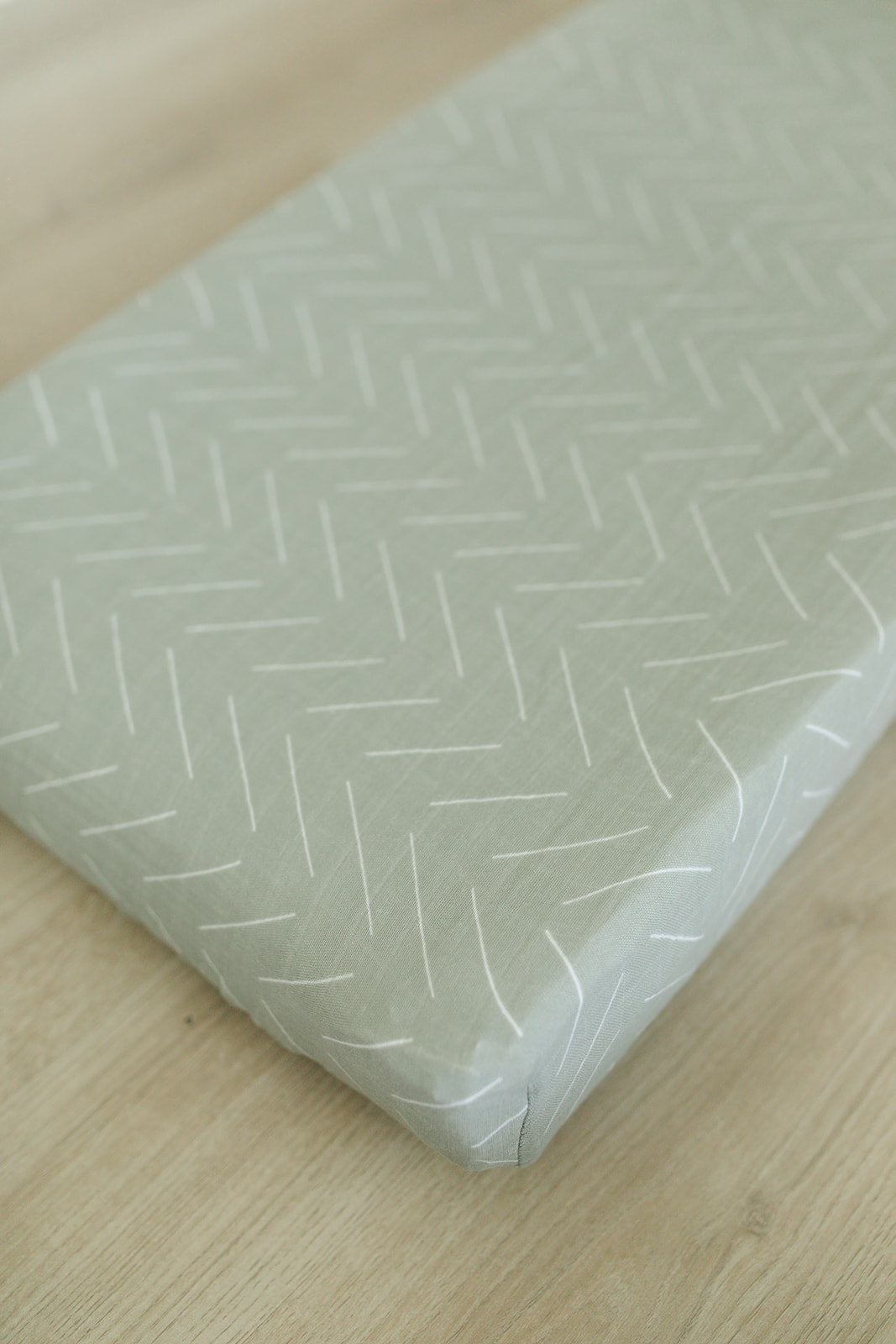Desert Sage Muslin Changing Pad Cover Mebie Baby