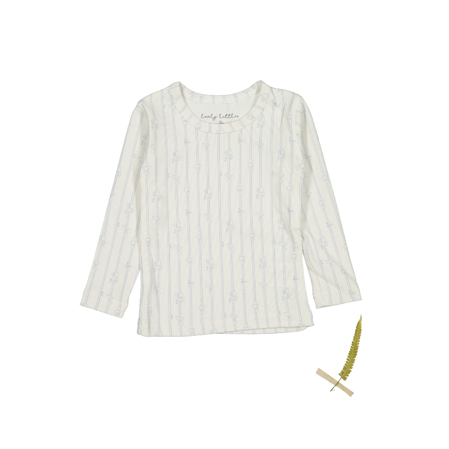 The Printed Long Sleeve Tee - Linear Leaf Long Sleeve Tee Lovely Littles