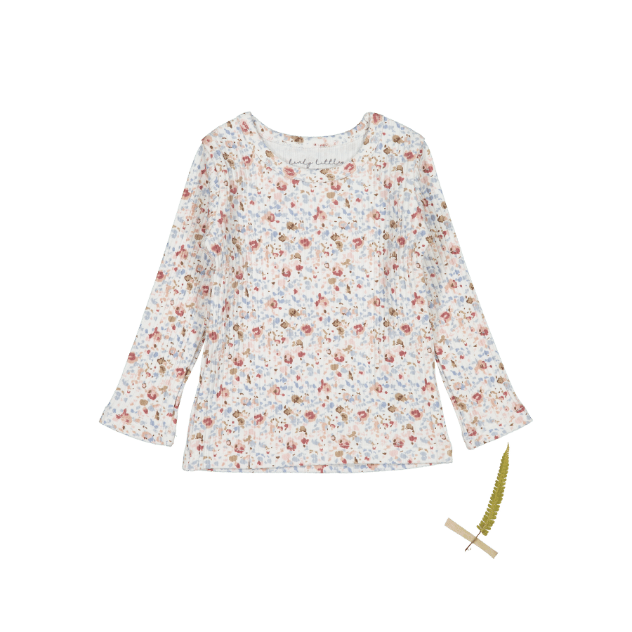 The Printed Long Sleeve Tee - Evelyn Long Sleeve Tee Lovely Littles