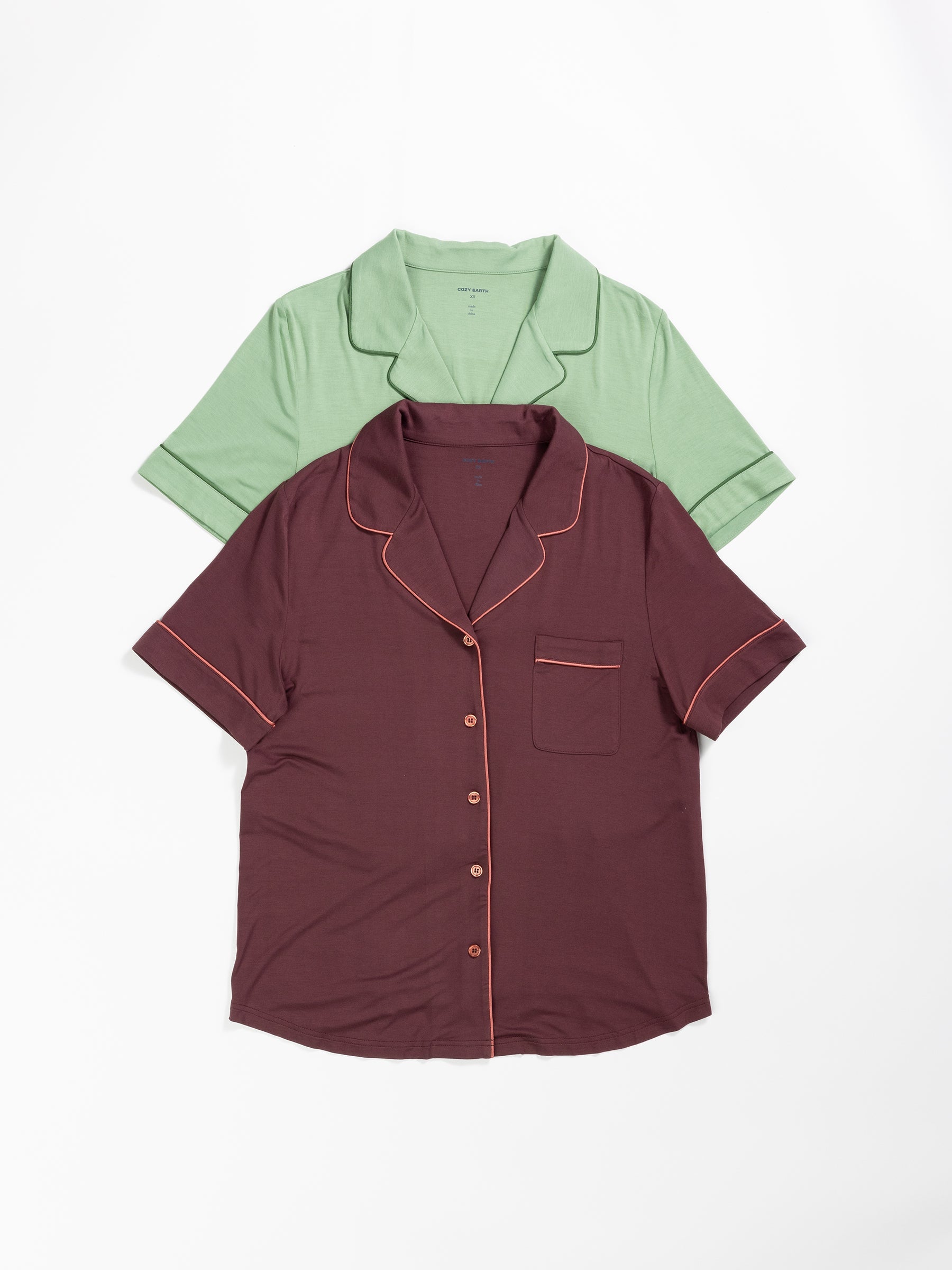 Women's Bamboo Stretch-Knit Short Sleeve Pajama Set