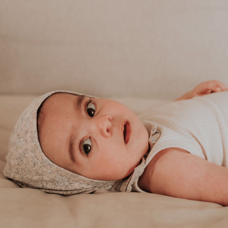 The Printed Pixie Bonnet - Elise Ribbed