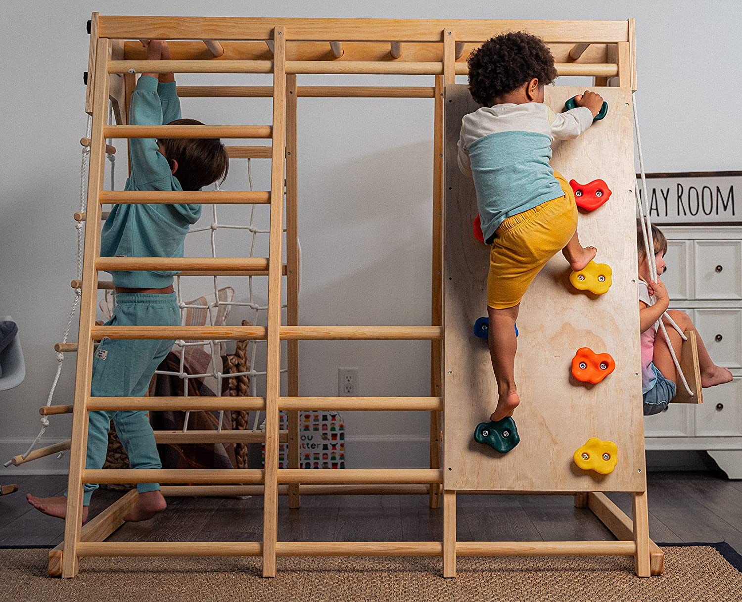 Magnolia - Real Wood 7-in-1 Playset Indoor Avenlur.com