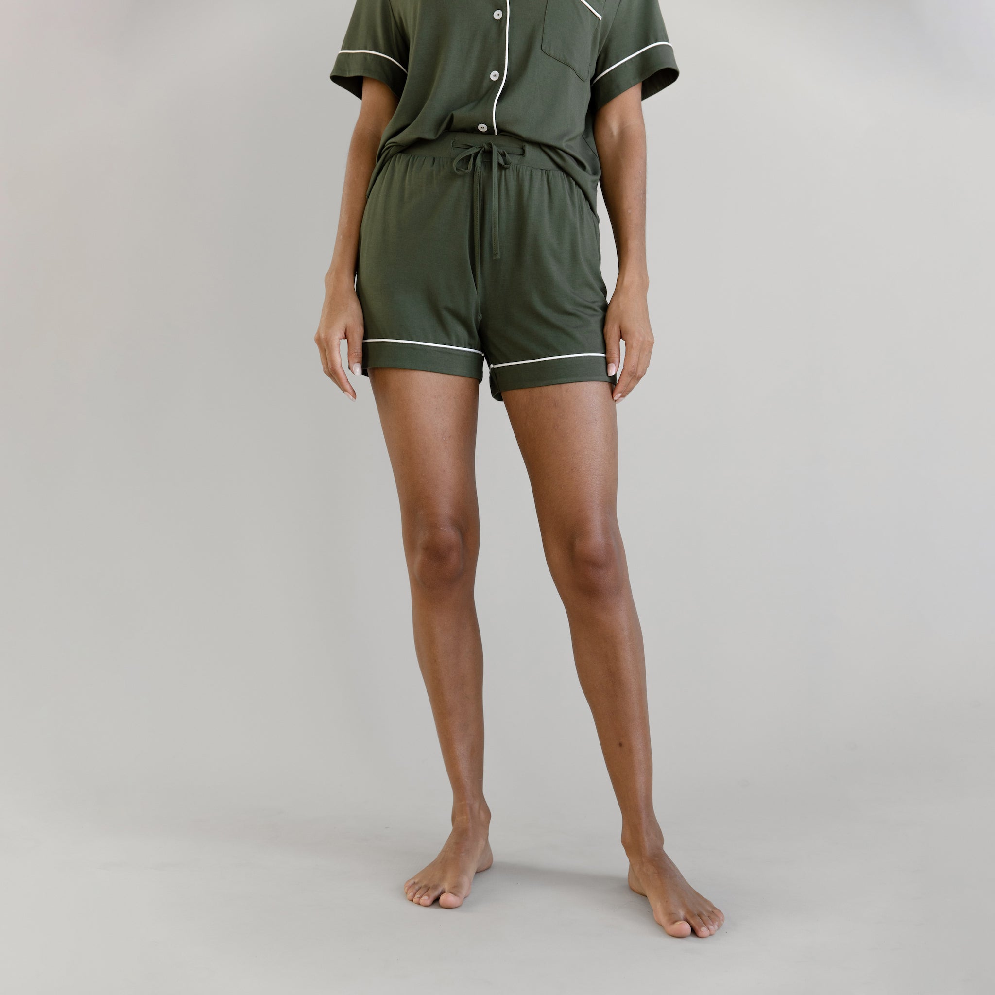 Women's Bamboo Stretch-Knit Short Sleeve Pajama Set