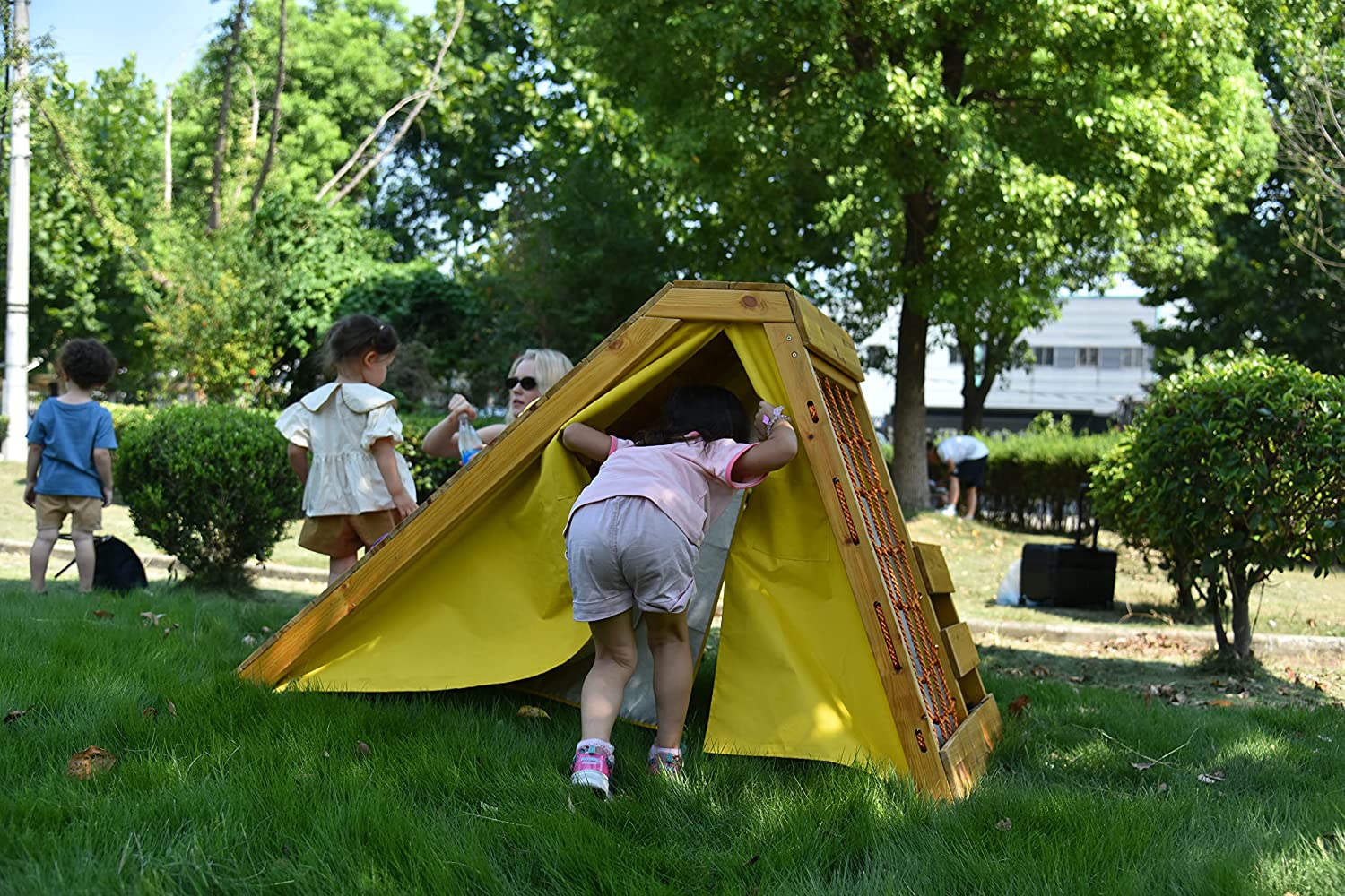 Palm - 5-in-1 Outdoor and Indoor Playground Playset Outdoor Avenlur.com