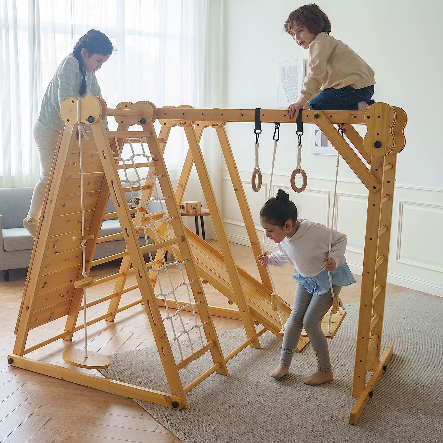 Chestnut | Outdoor & Indoor Foldable Jungle Gym