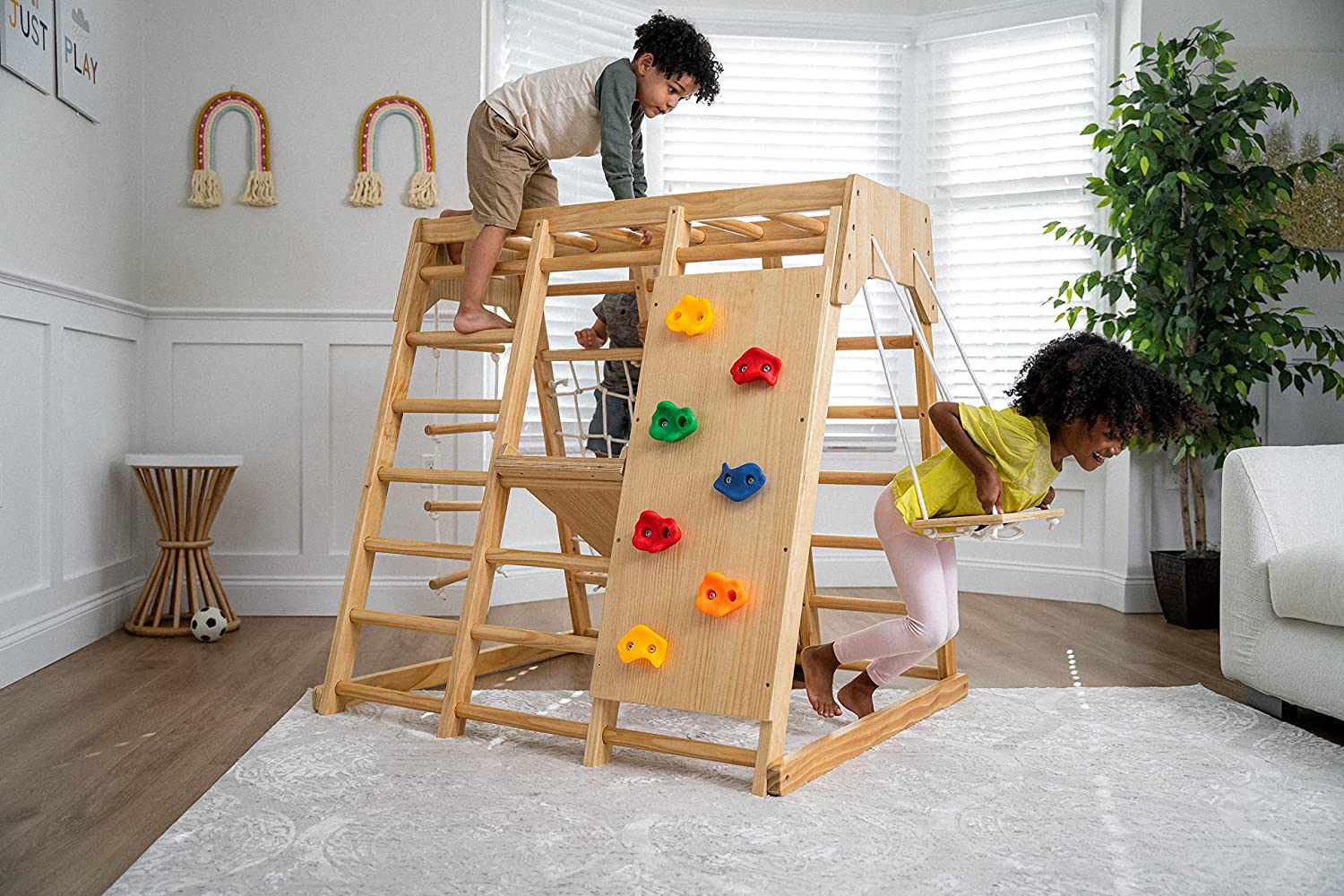 Magnolia - Real Wood 7-in-1 Playset Indoor Avenlur.com