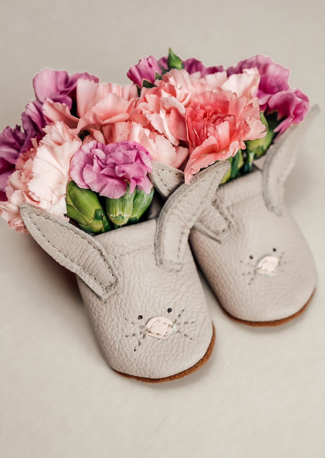 Oyster Bunnies // Cute Critters Leather Shoes Baby and Toddler Bunny