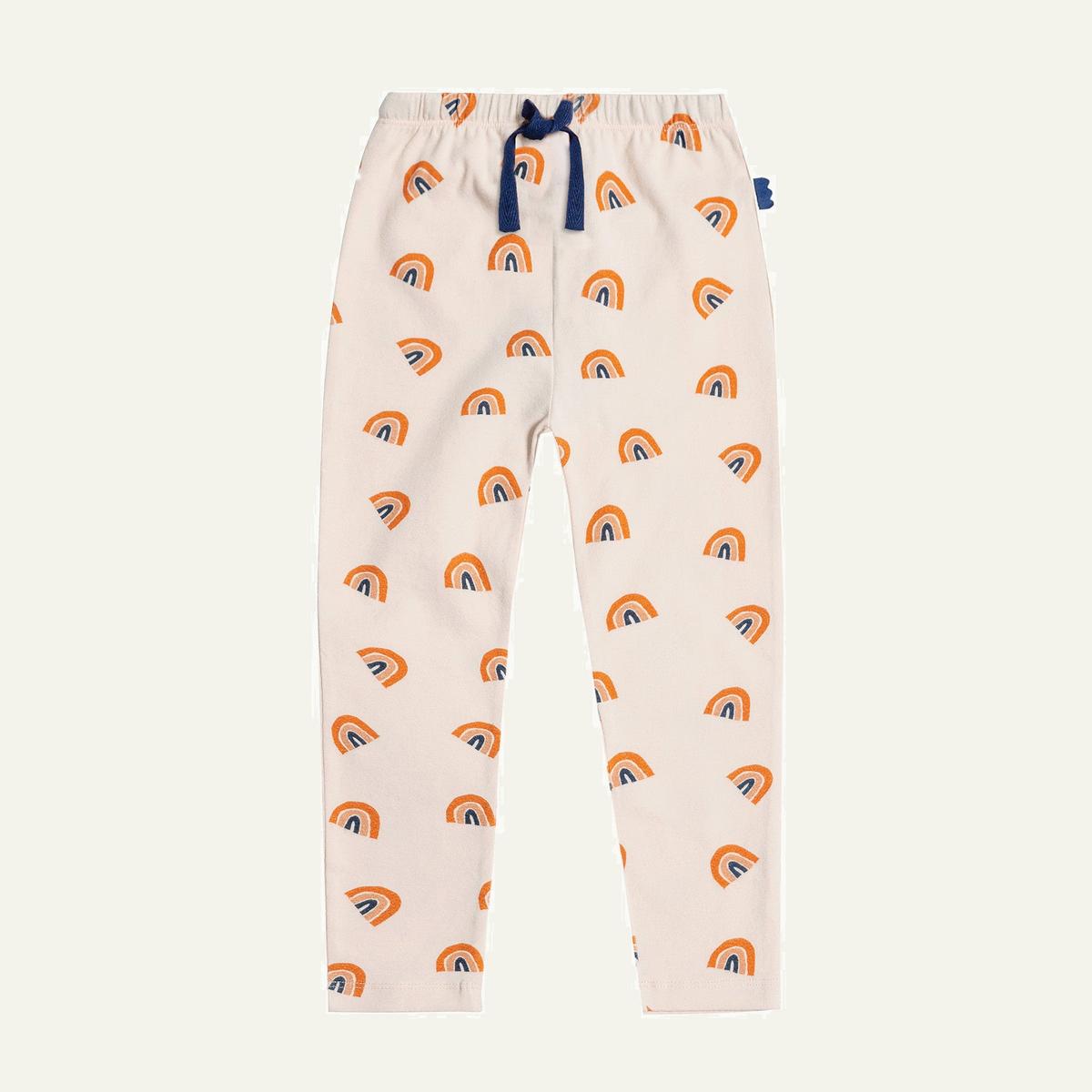 Rainbow Kid Leggings - Soft Pink/multi