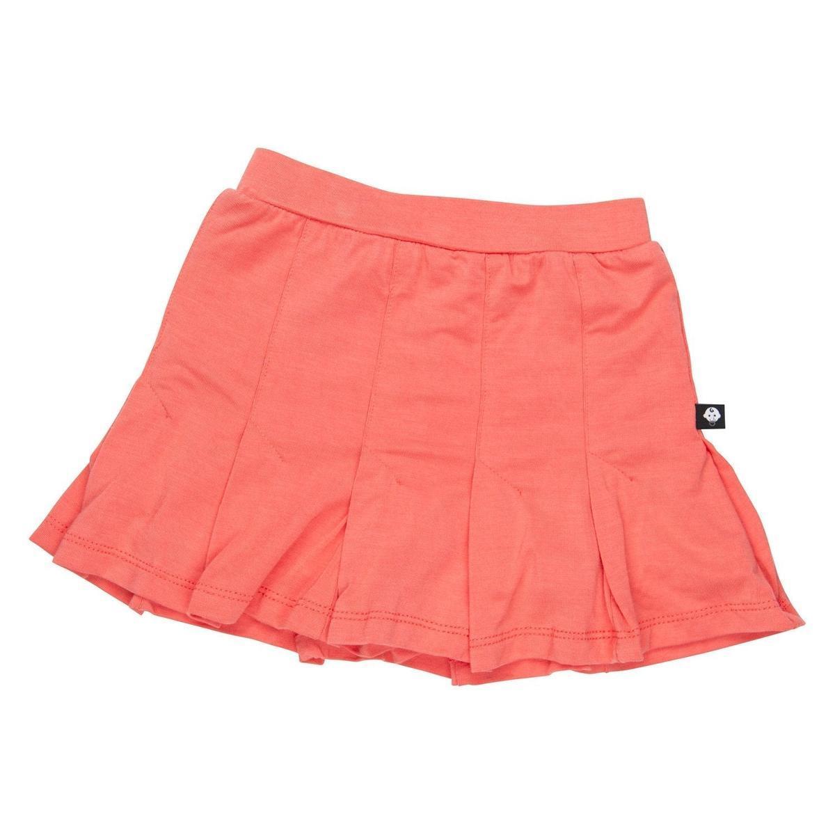 Pleated Skort - Deep Sea Coral