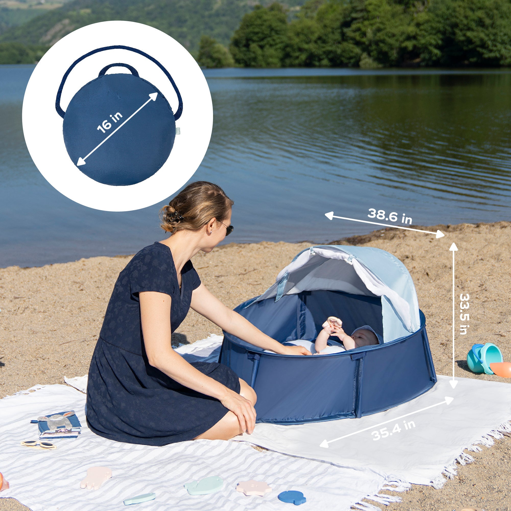 Babyni Anti-UV Infant Pop Up Tent & Play Area