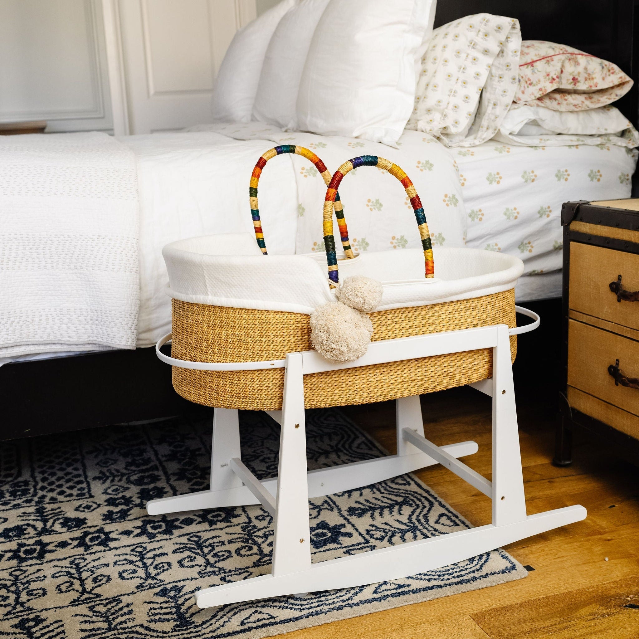 African Moses Basket<br>Rainbow Vegan Handle