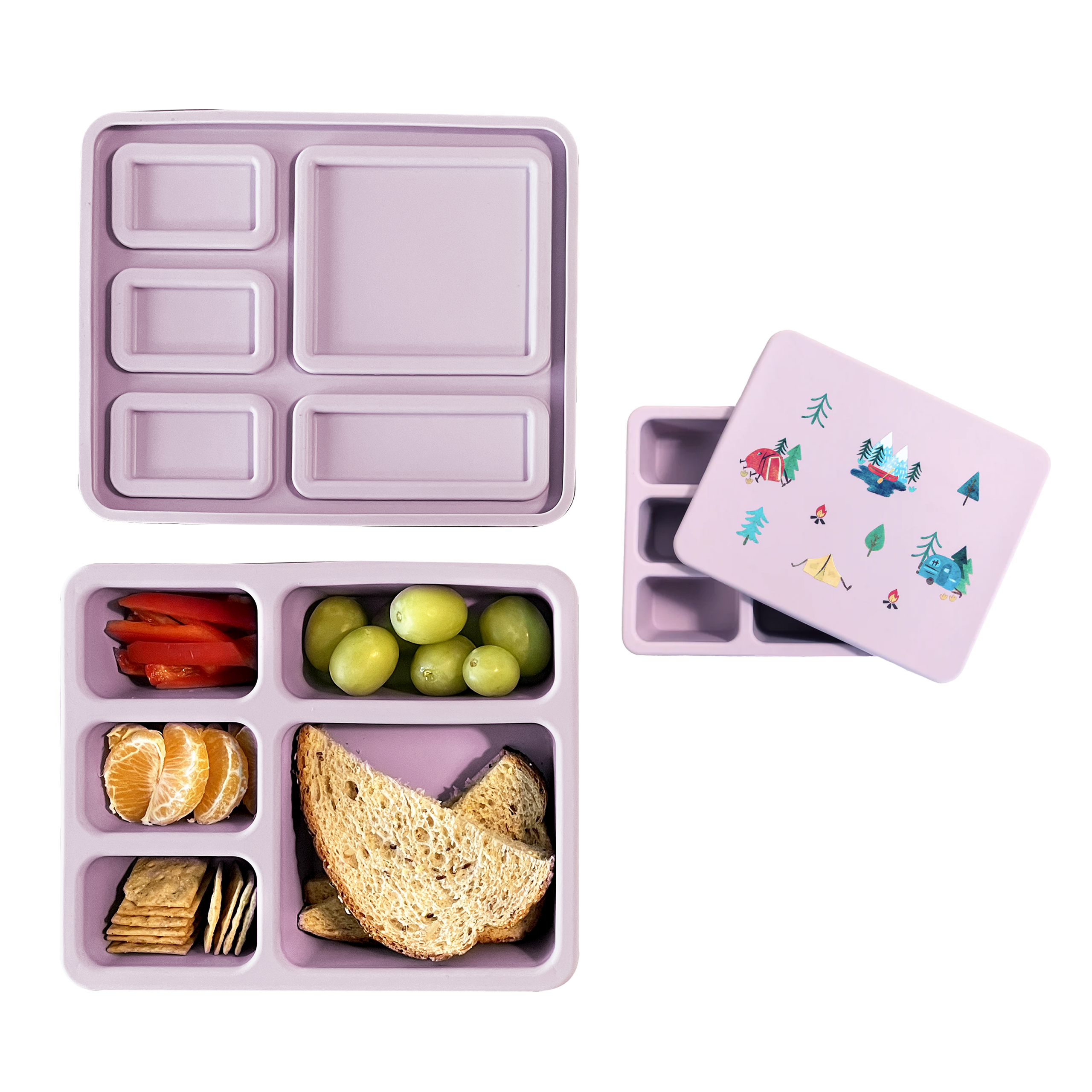 Silicone Bento Box Camper Violet