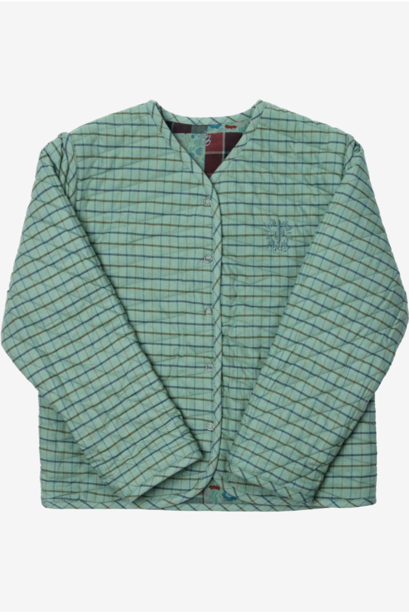Reversible Kids Jacket - Celadon Patchwork