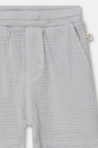 Gauze Bermuda Shorts - Soft Grey