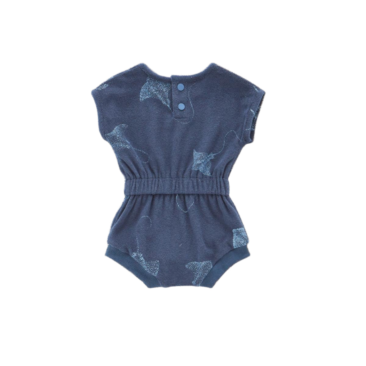 Baby Terry Romper - Navy - FINAL SALE
